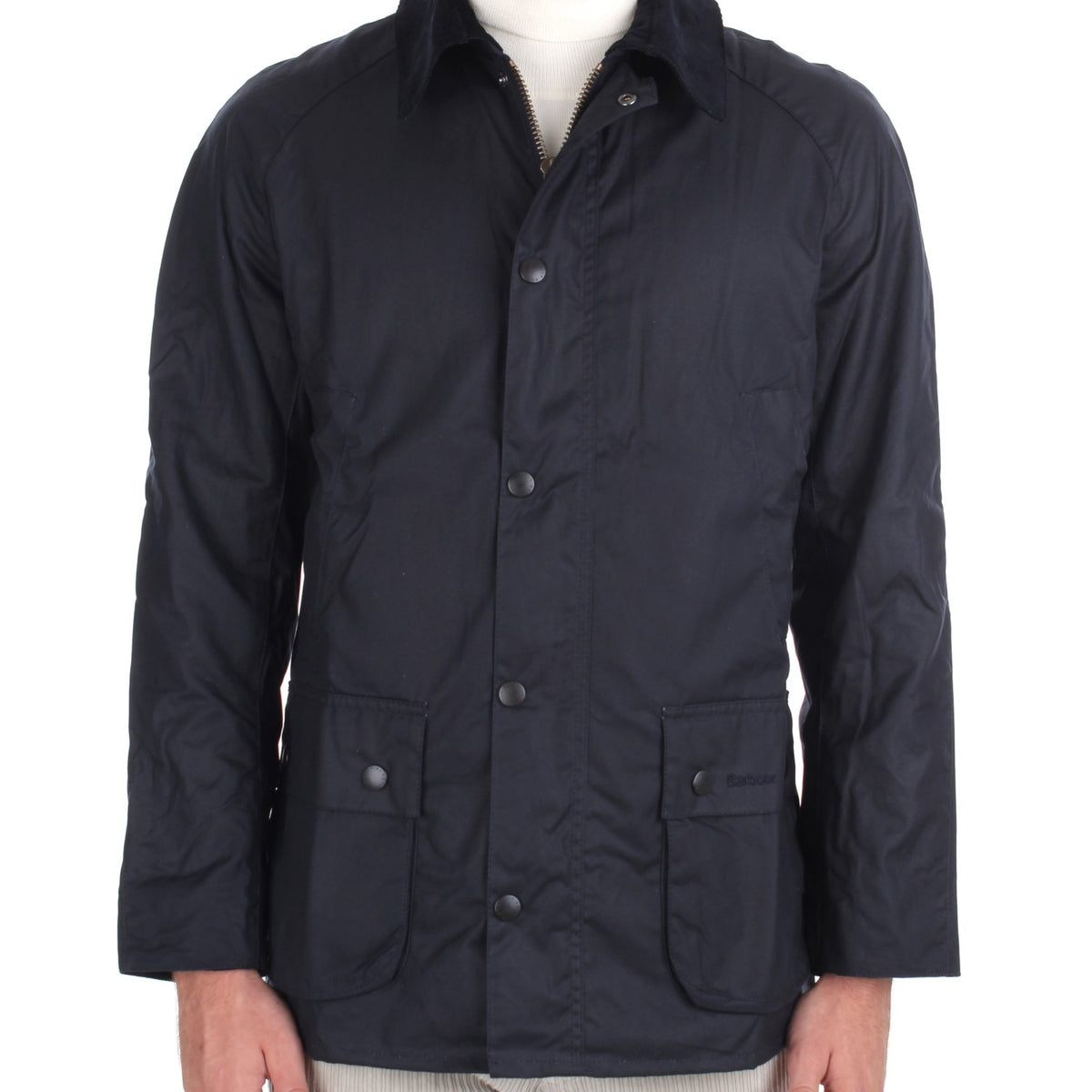 BARBOUR ASHBY WAXED JACKET NAVY NY92 – Michi D'Amato
