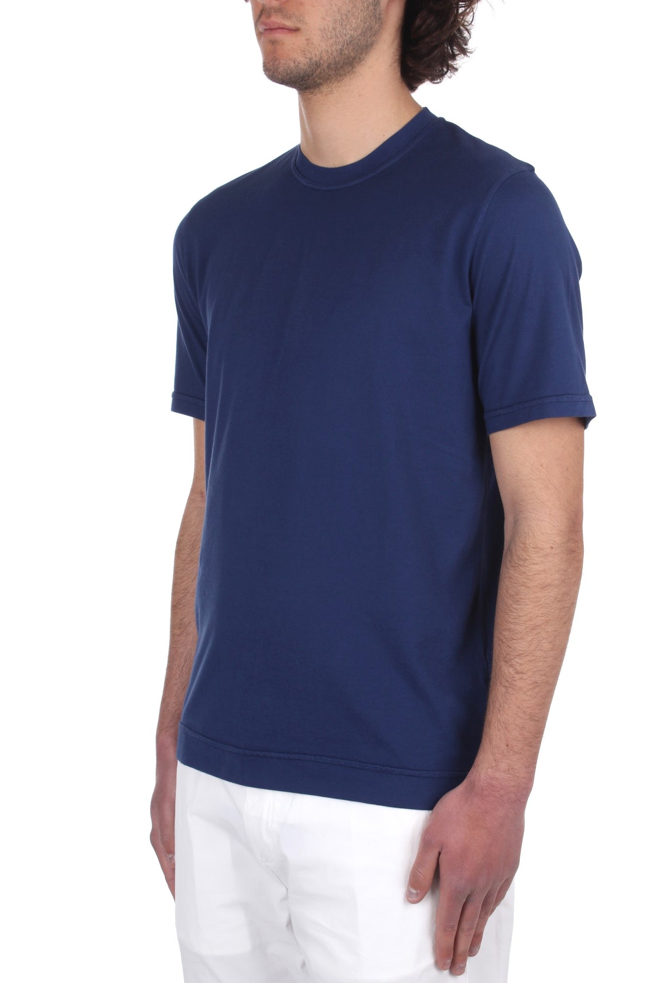 T-SHIRT Blu Fedeli Cashmere