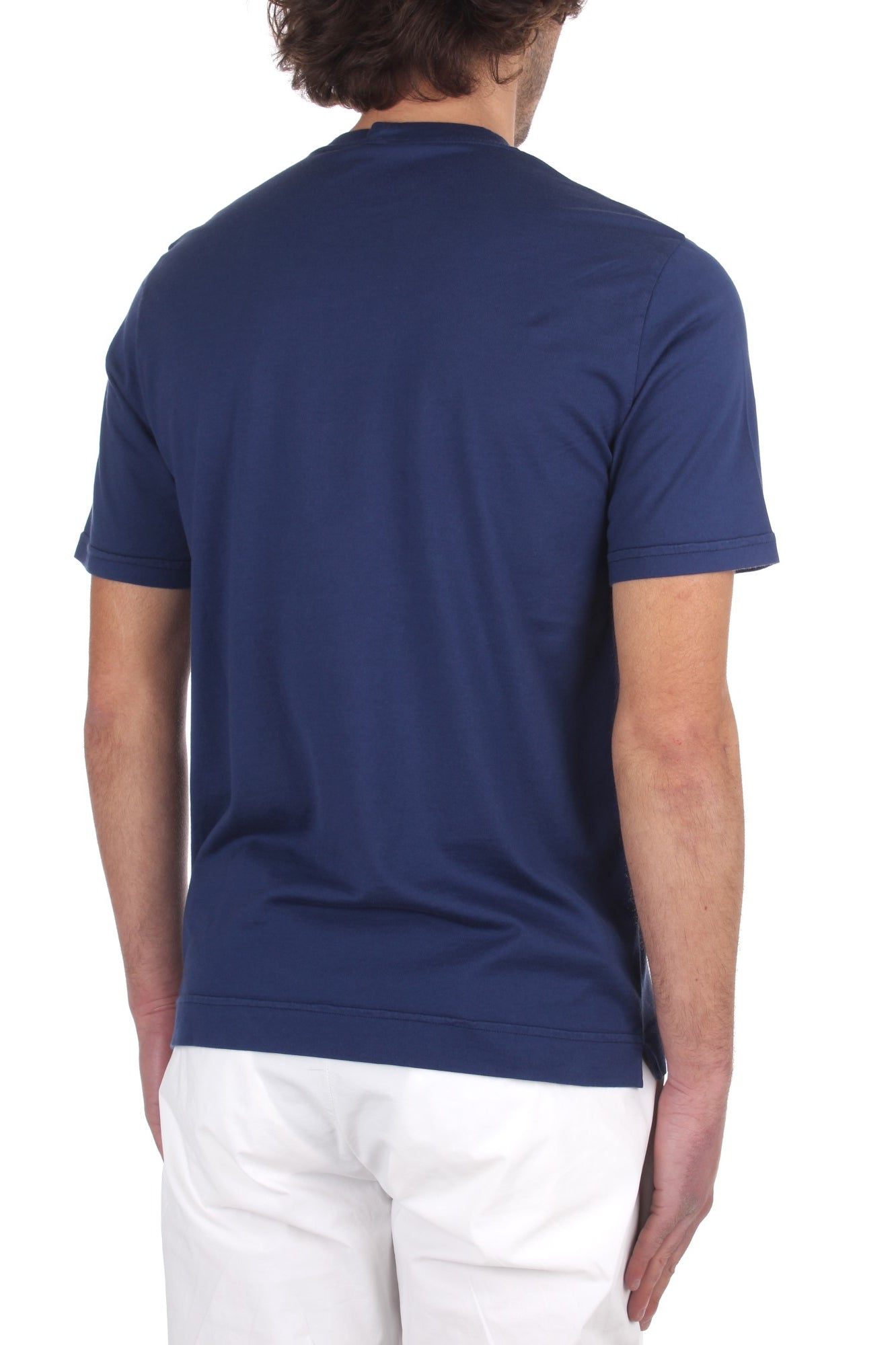 T-SHIRT Blu Fedeli Cashmere
