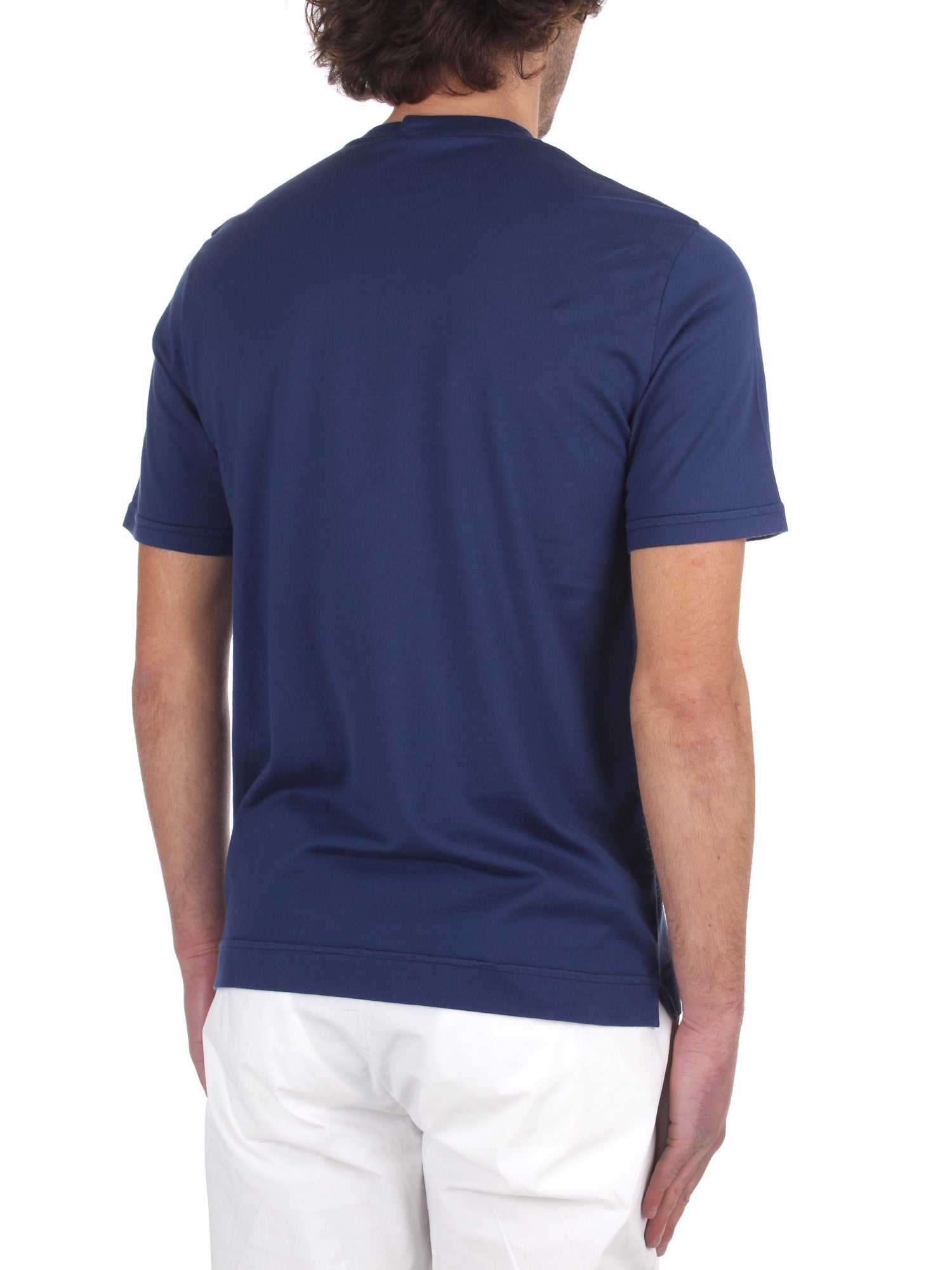 T-SHIRT Blu Fedeli Cashmere