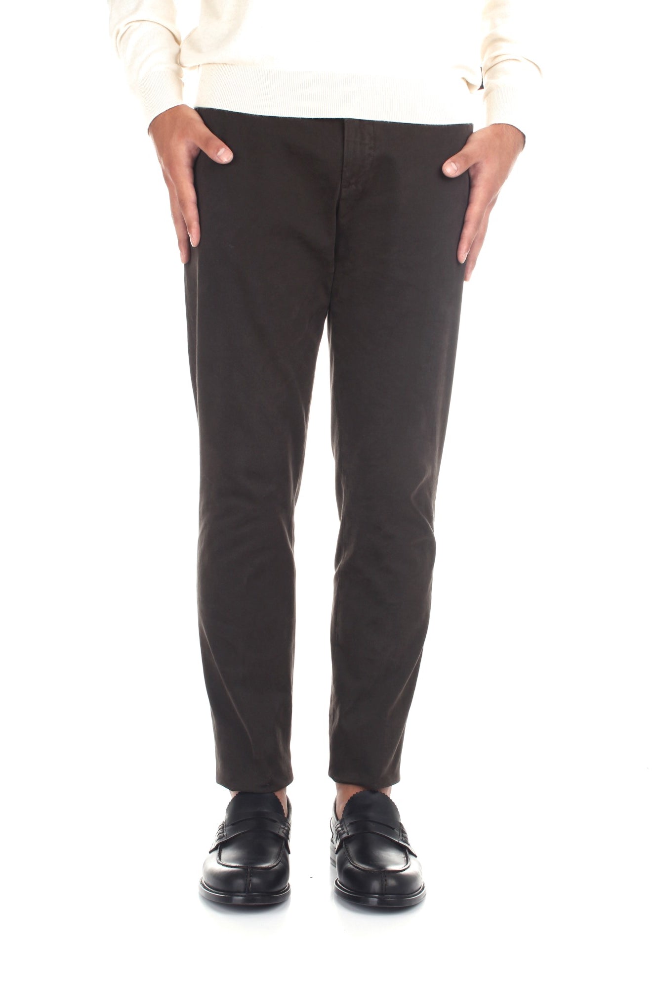 PANTALONI Marrone Briglia