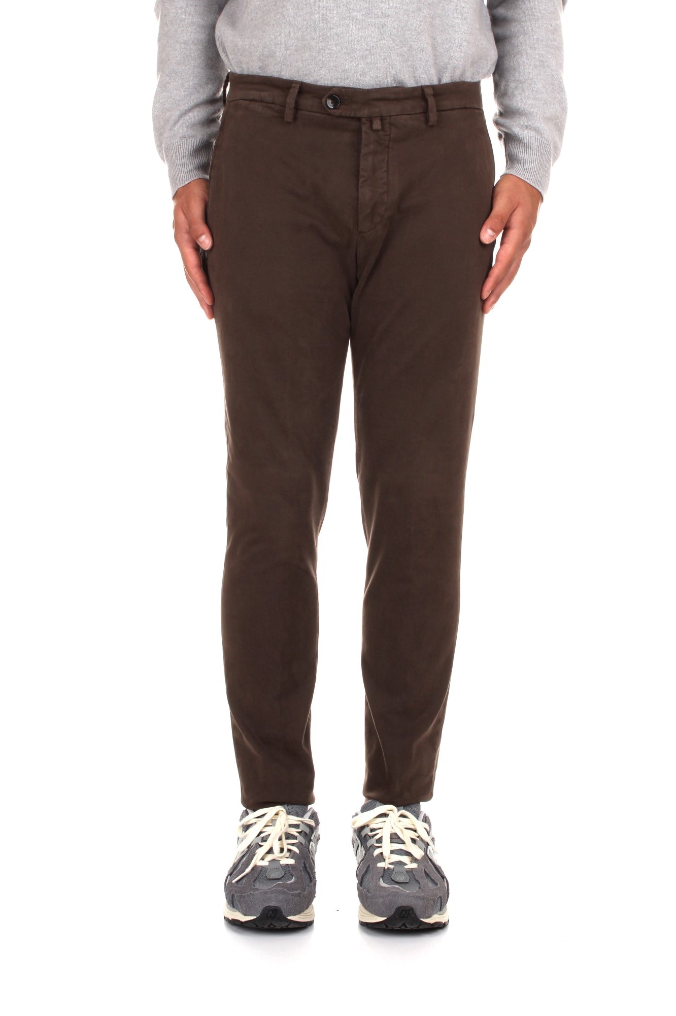 PANTALONI Marrone Briglia