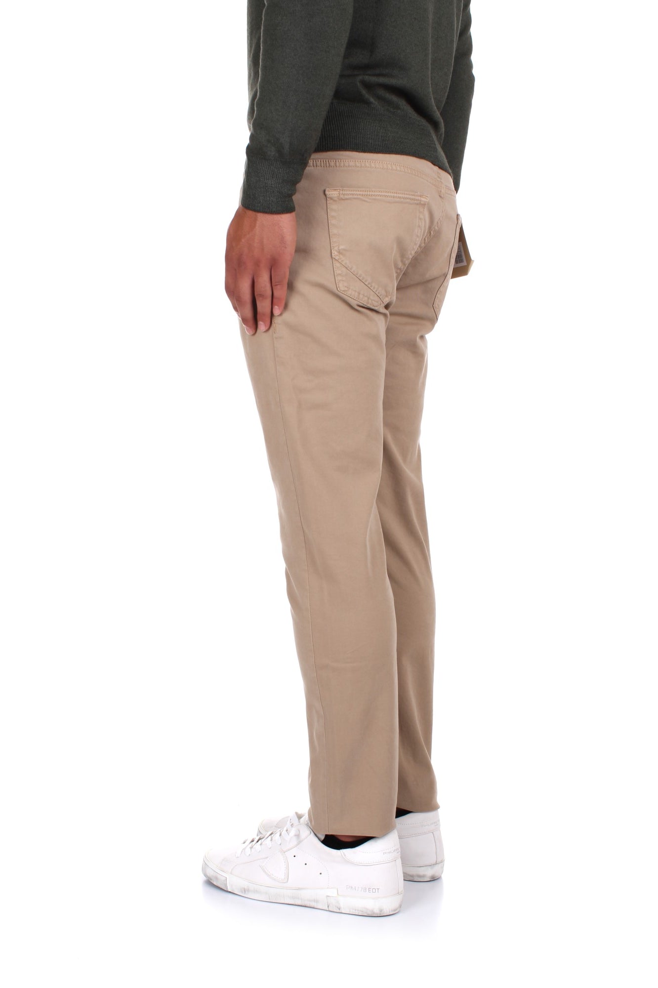 PANTALONI Beige Incotex Blue Division