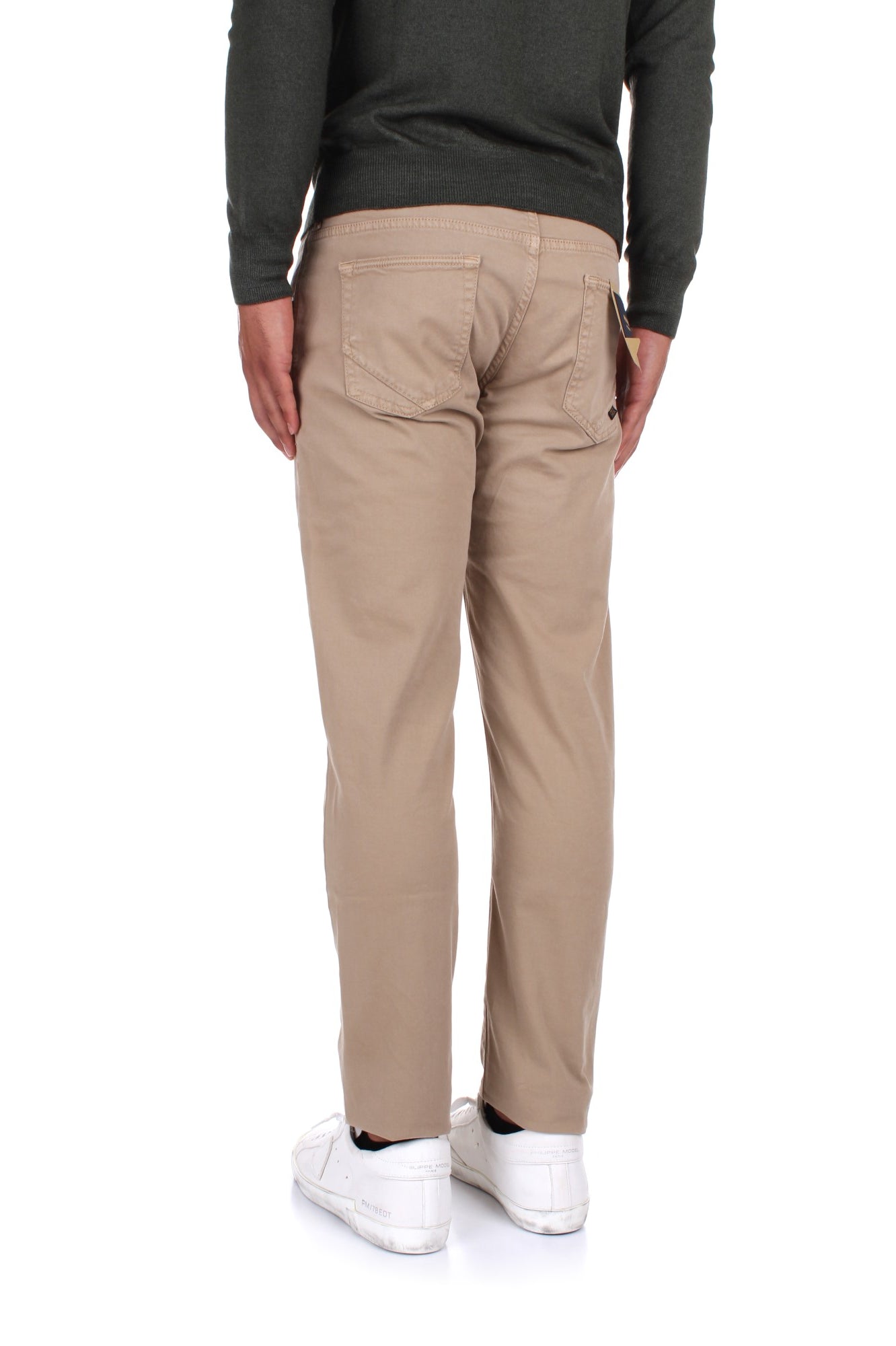 PANTALONI Beige Incotex Blue Division