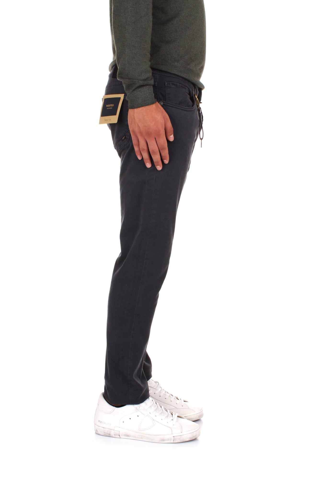 PANTALONI Blu Incotex Blue Division