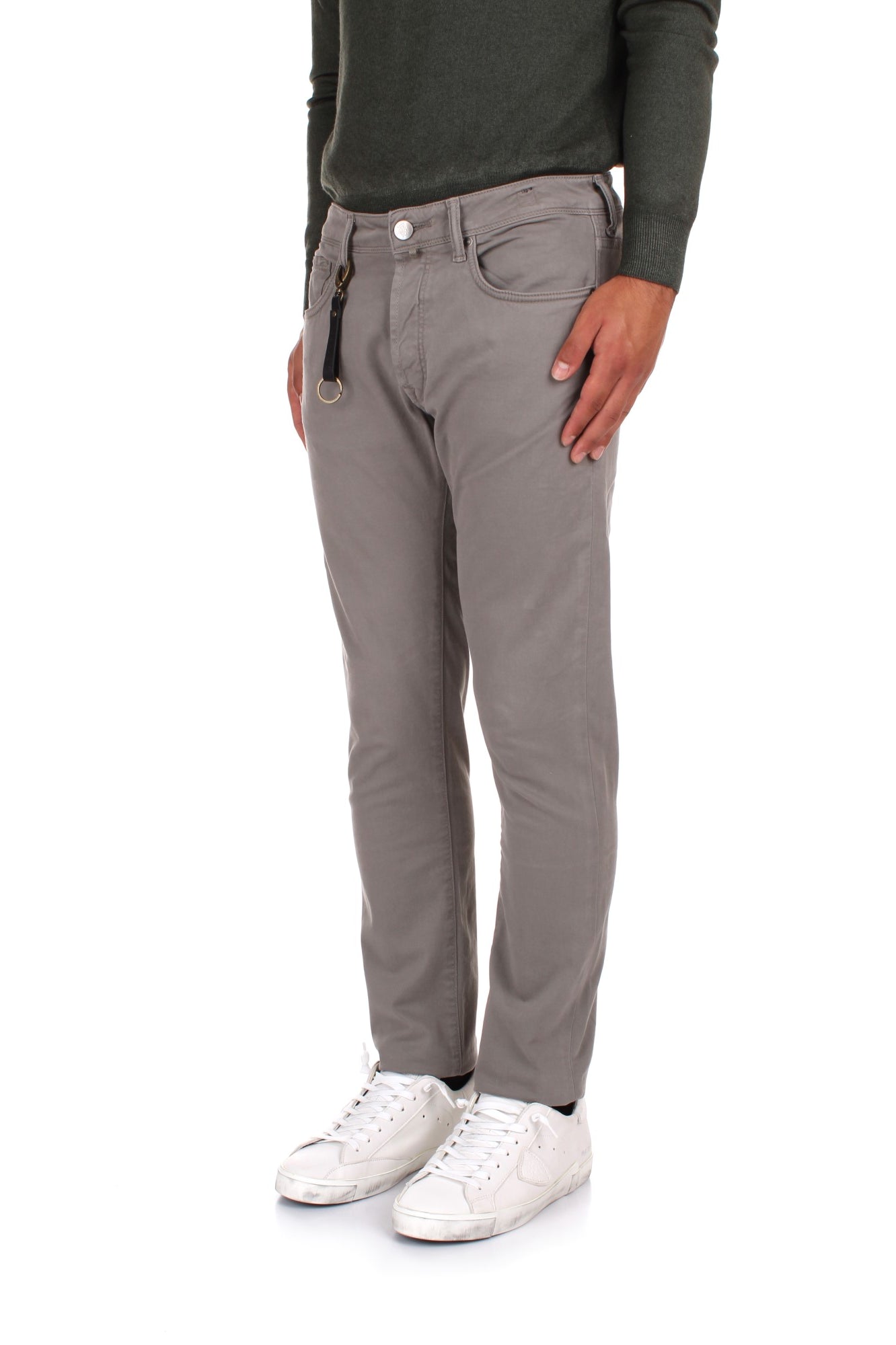 PANTALONI Grigio Incotex Blue Division