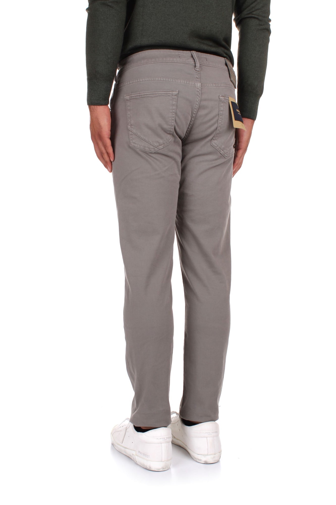 PANTALONI Grigio Incotex Blue Division