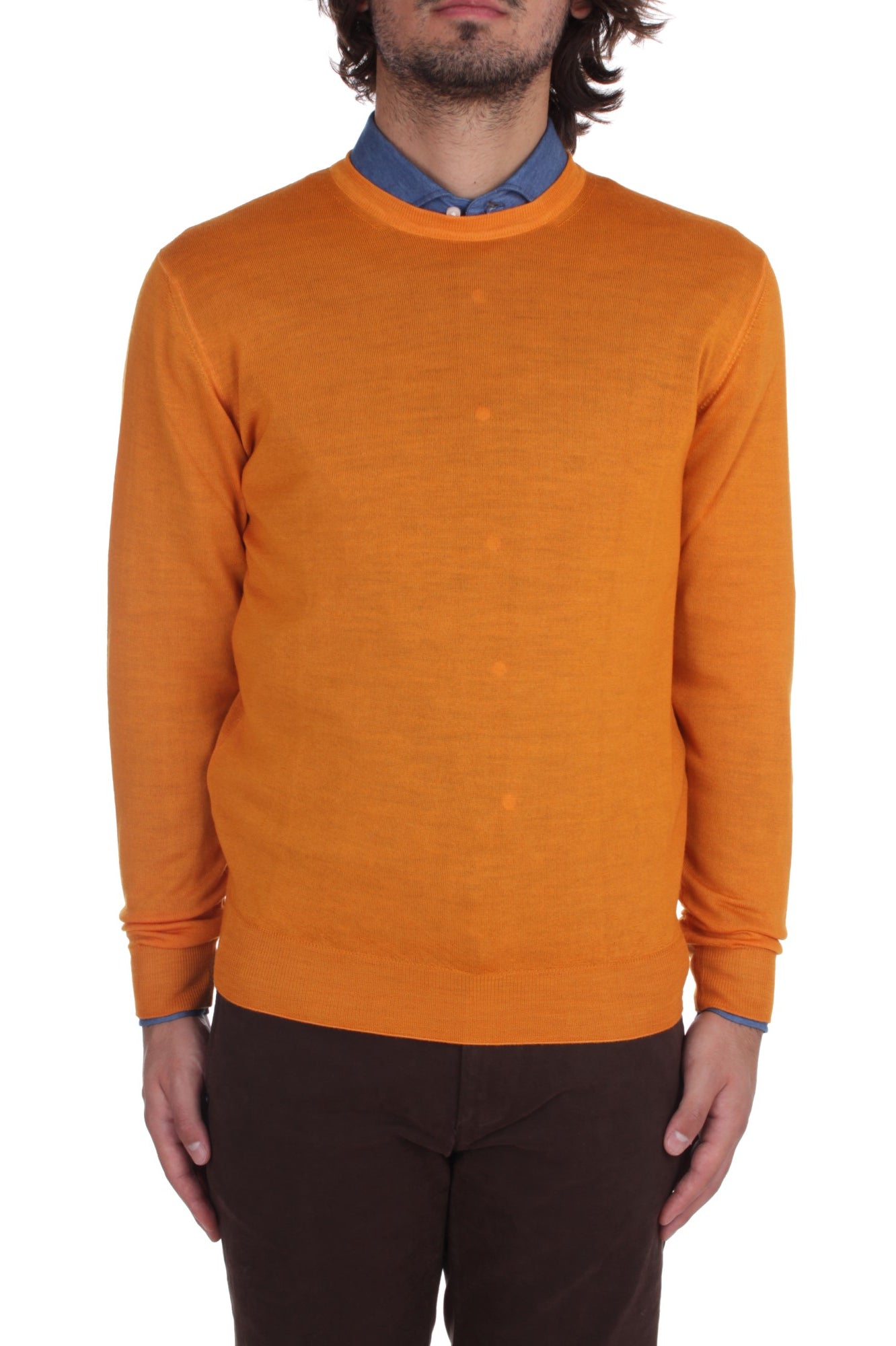 MAGLIE Arancione Fedeli Cashmere