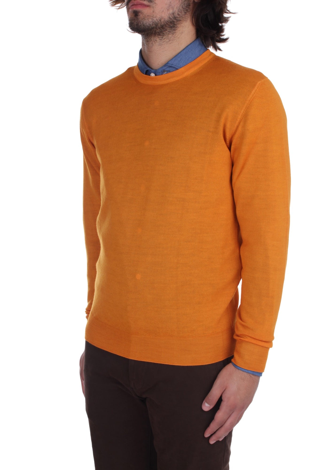 MAGLIE Arancione Fedeli Cashmere