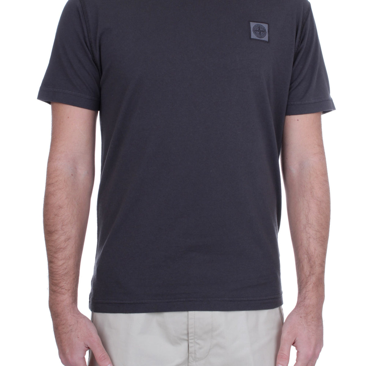 T-SHIRT MANICHE CORTE STONE ISLAND CARBONE A0065 – Michi D'Amato