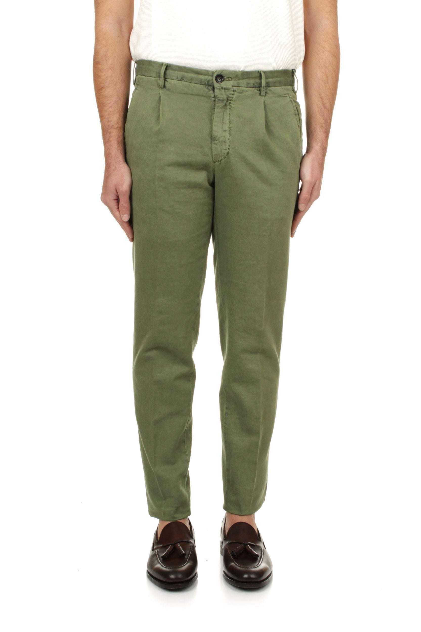 PANTALONI Verde Incotex