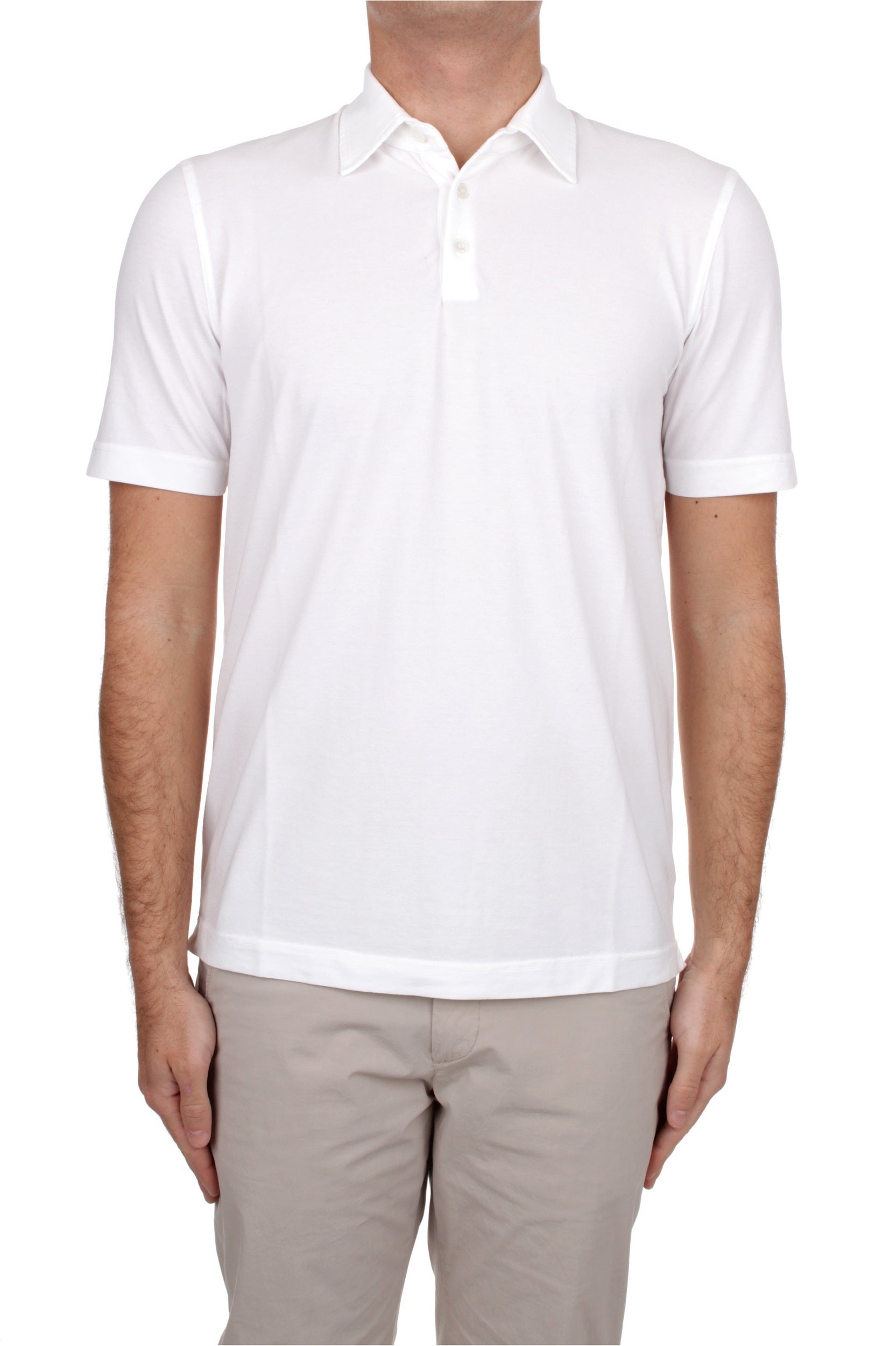 POLO Bianco Fedeli Cashmere