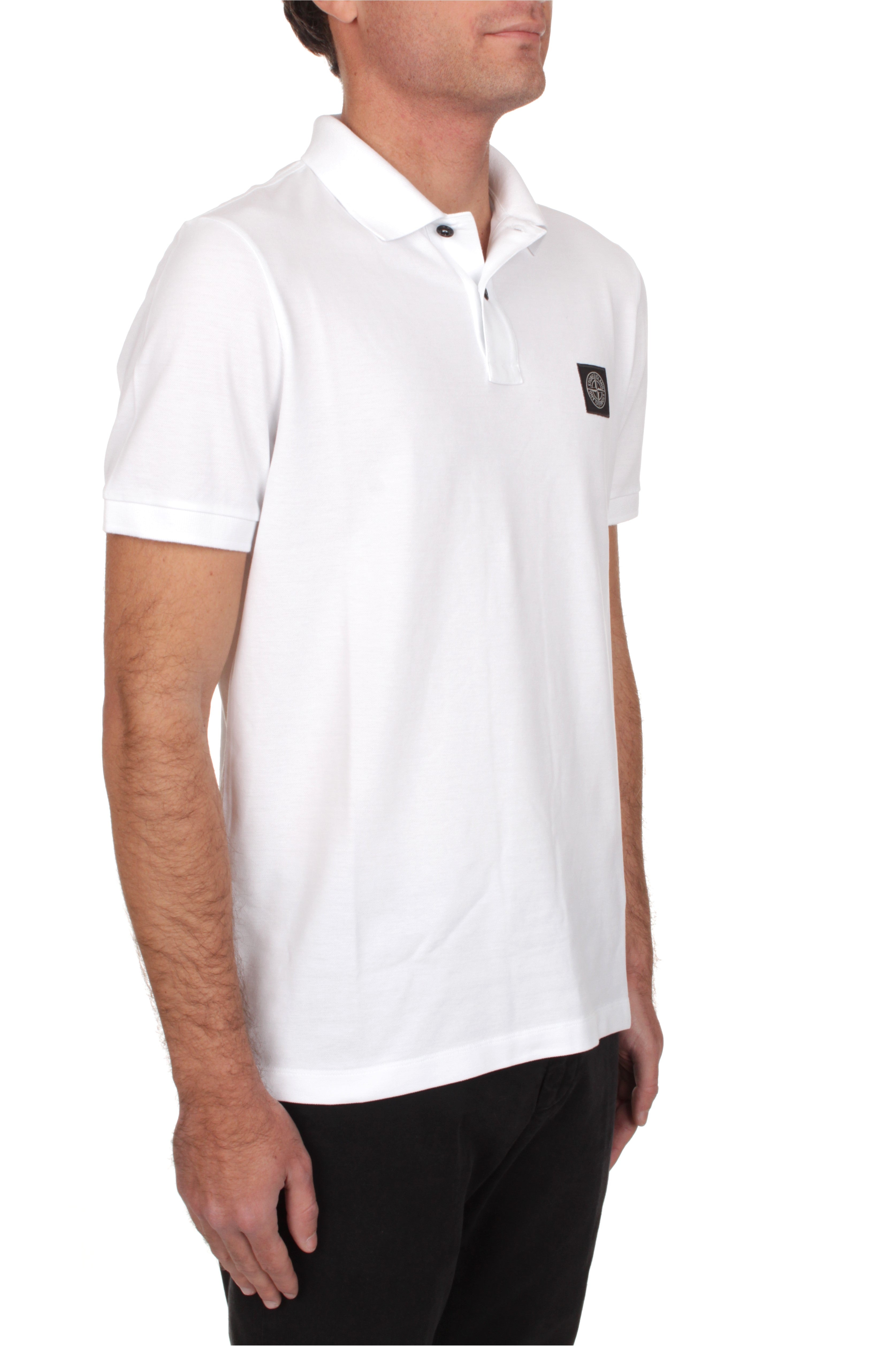POLO Bianco Stone Island
