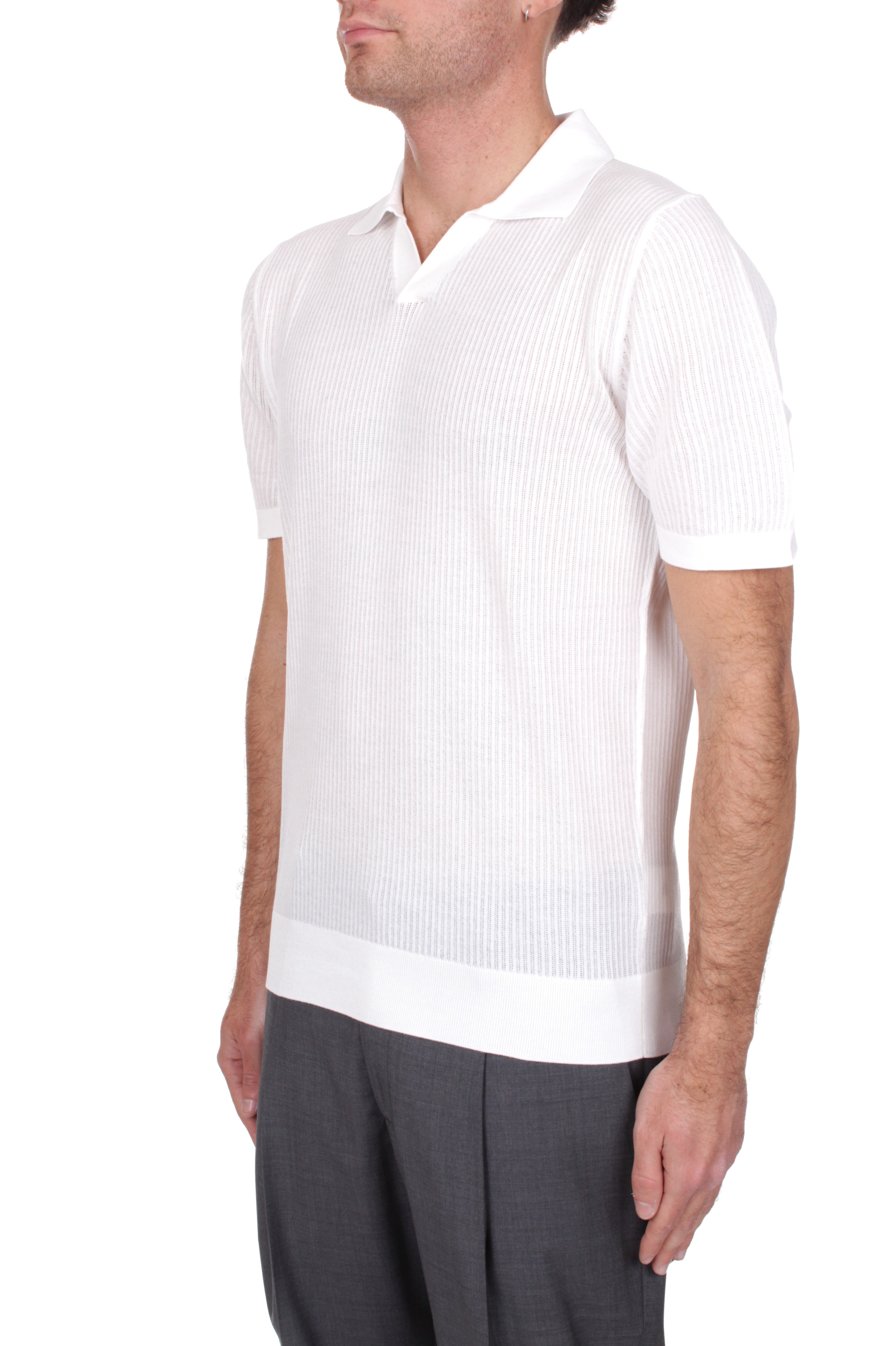POLO Bianco Fedeli Cashmere