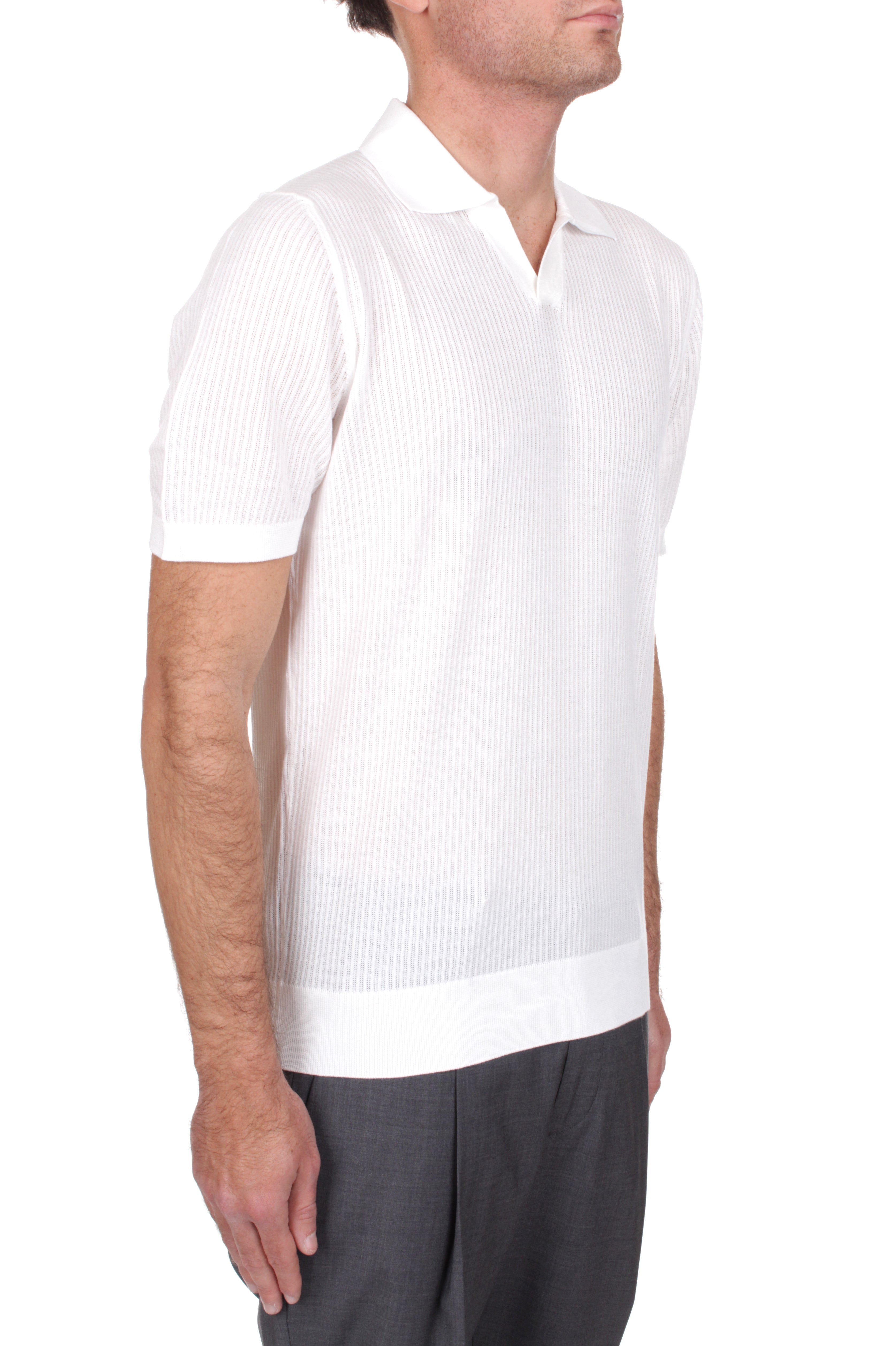POLO Bianco Fedeli Cashmere