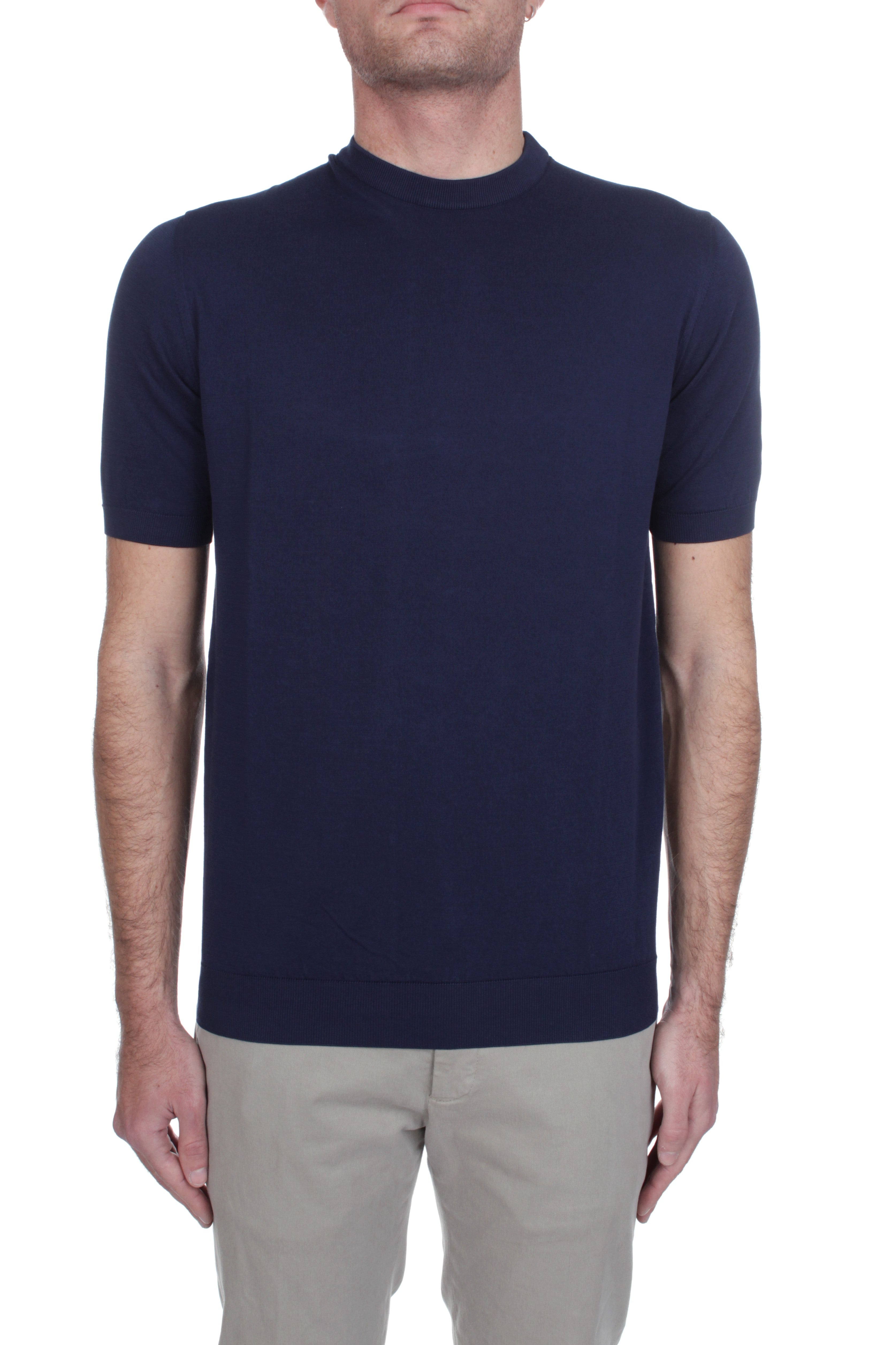 T-SHIRT Blu Fedeli Cashmere