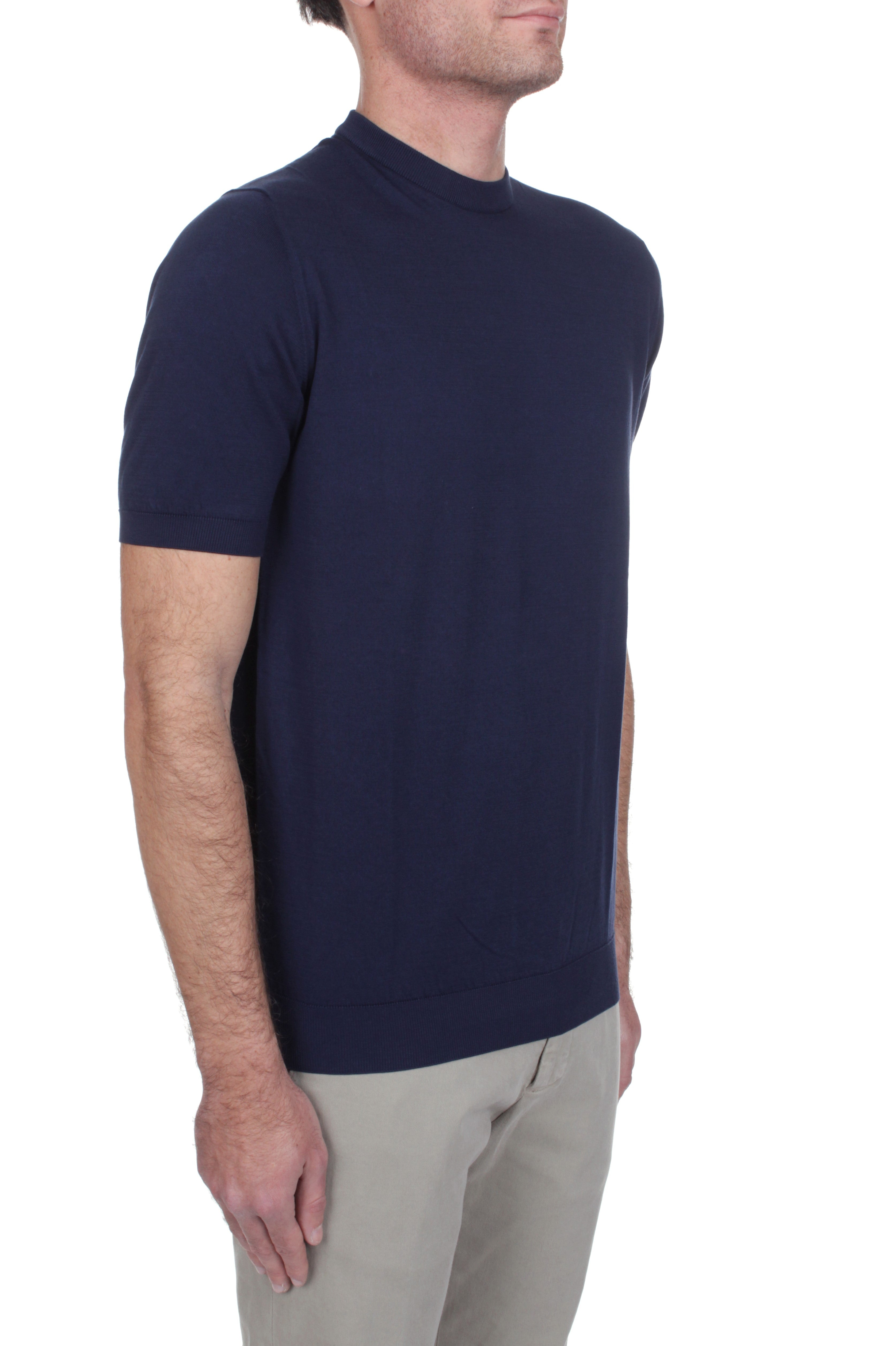 T-SHIRT Blu Fedeli Cashmere