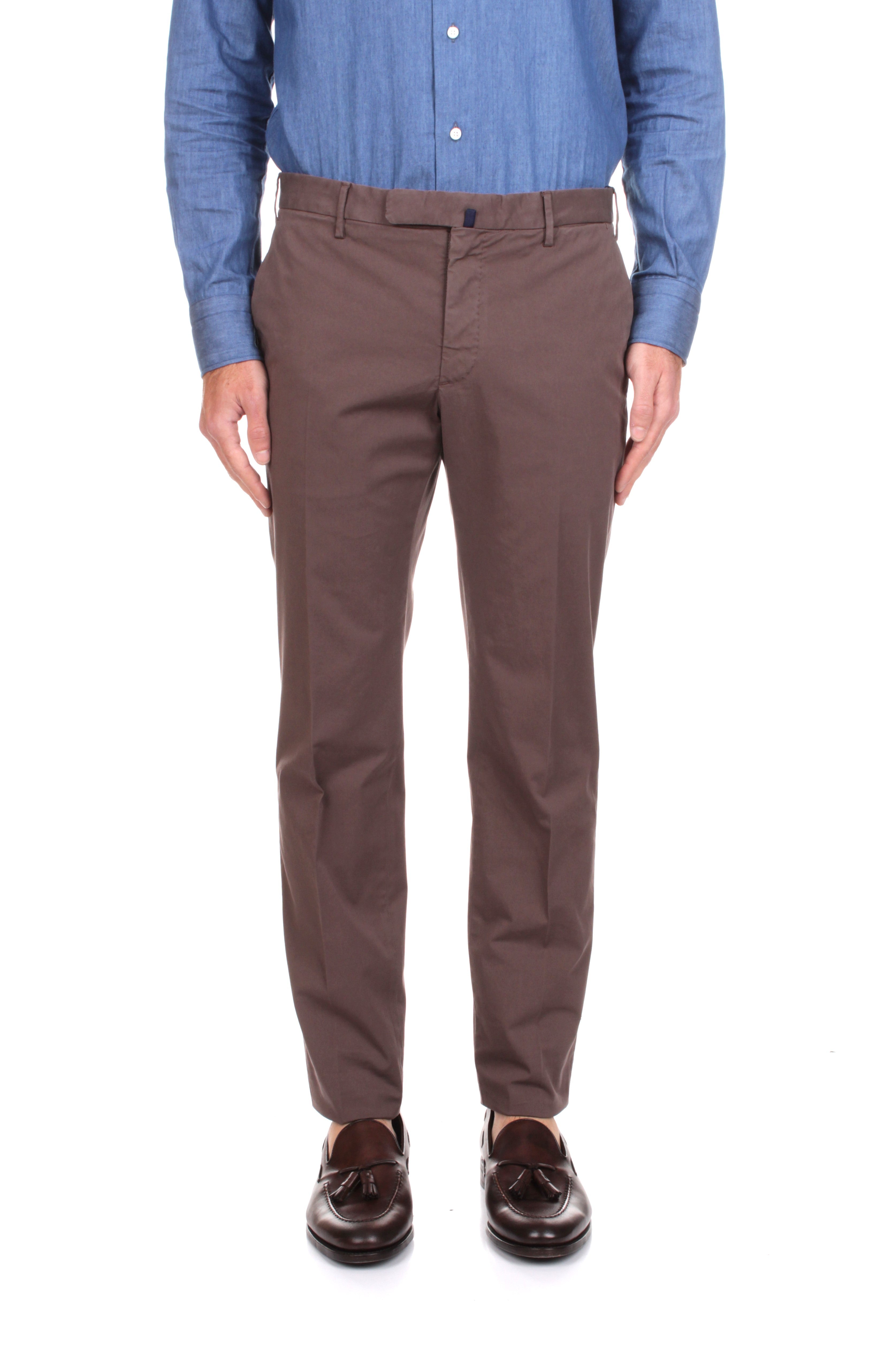 PANTALONI Marrone Incotex