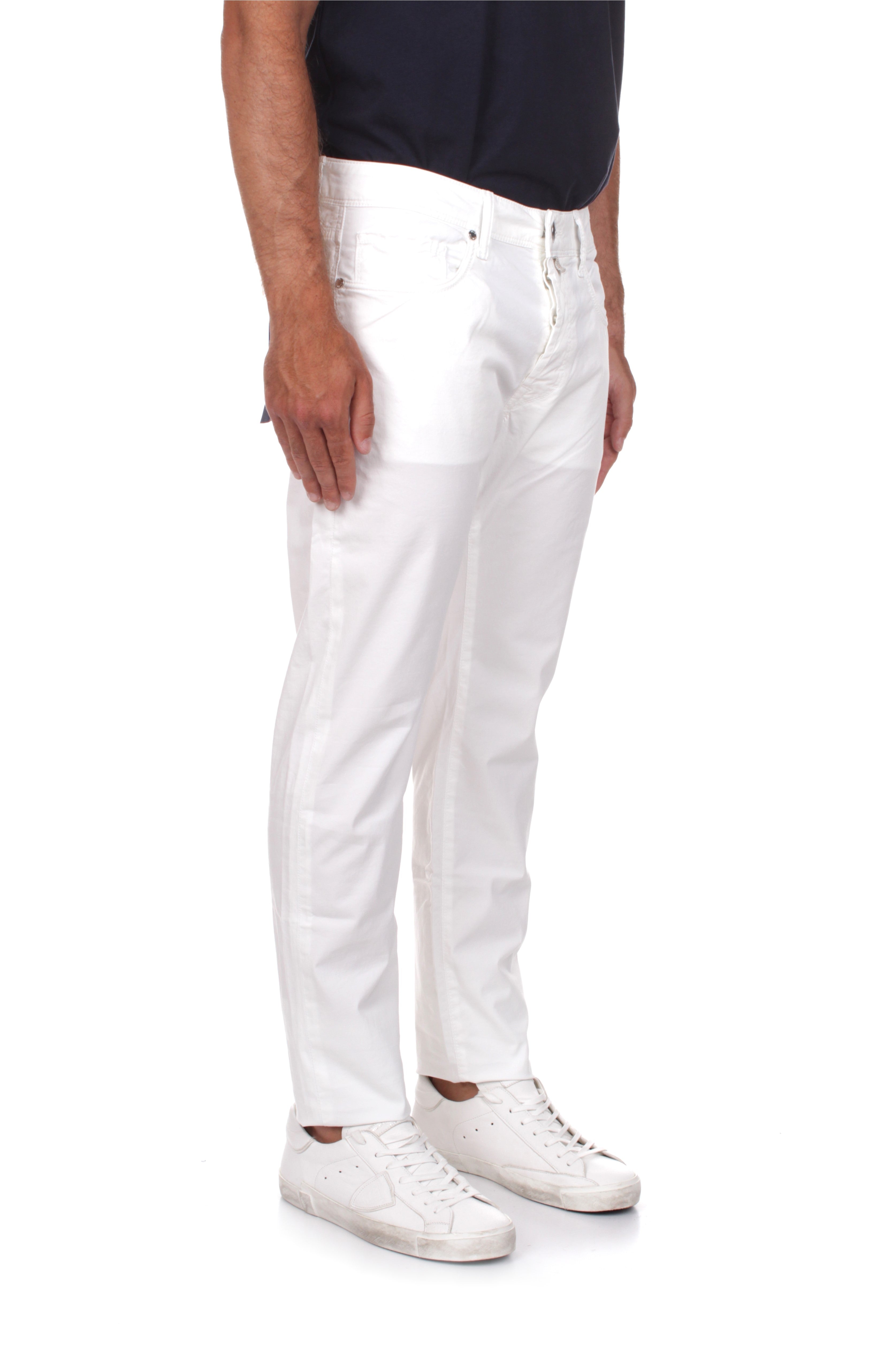 PANTALONI Bianco Incotex Blue Division
