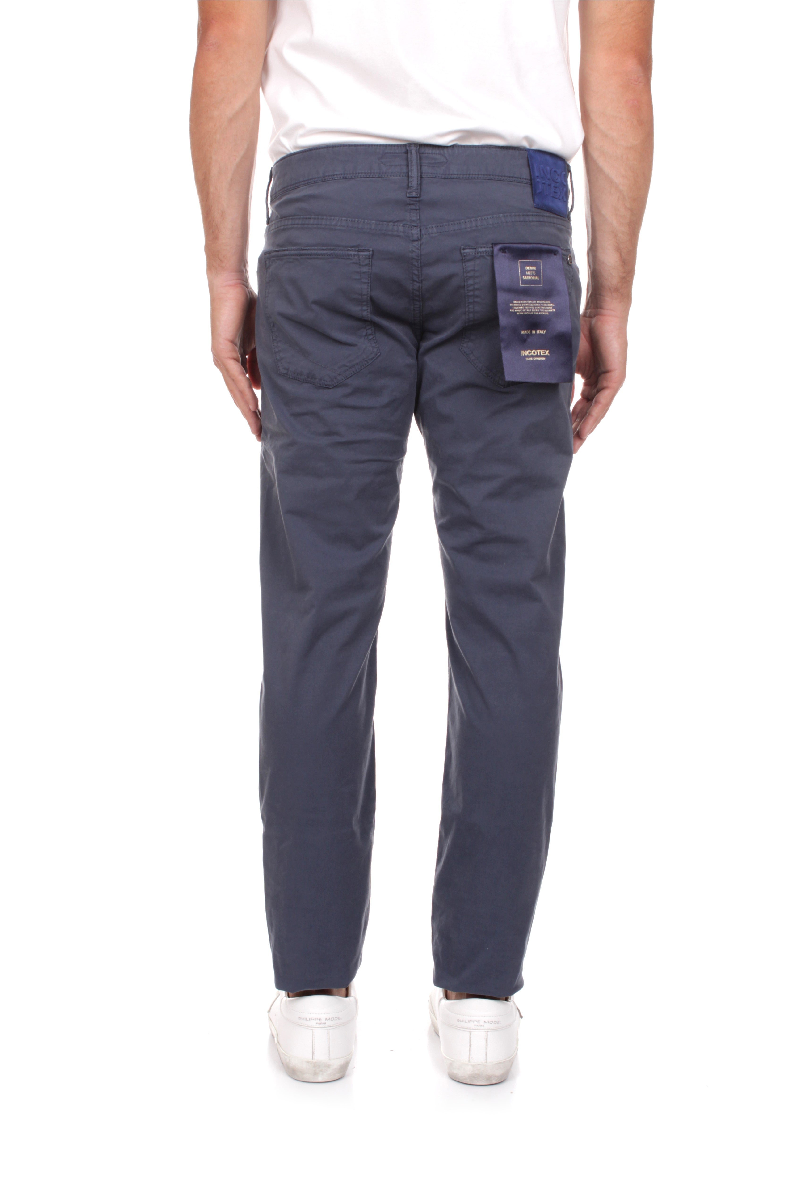 PANTALONI Blu Incotex Blue Division
