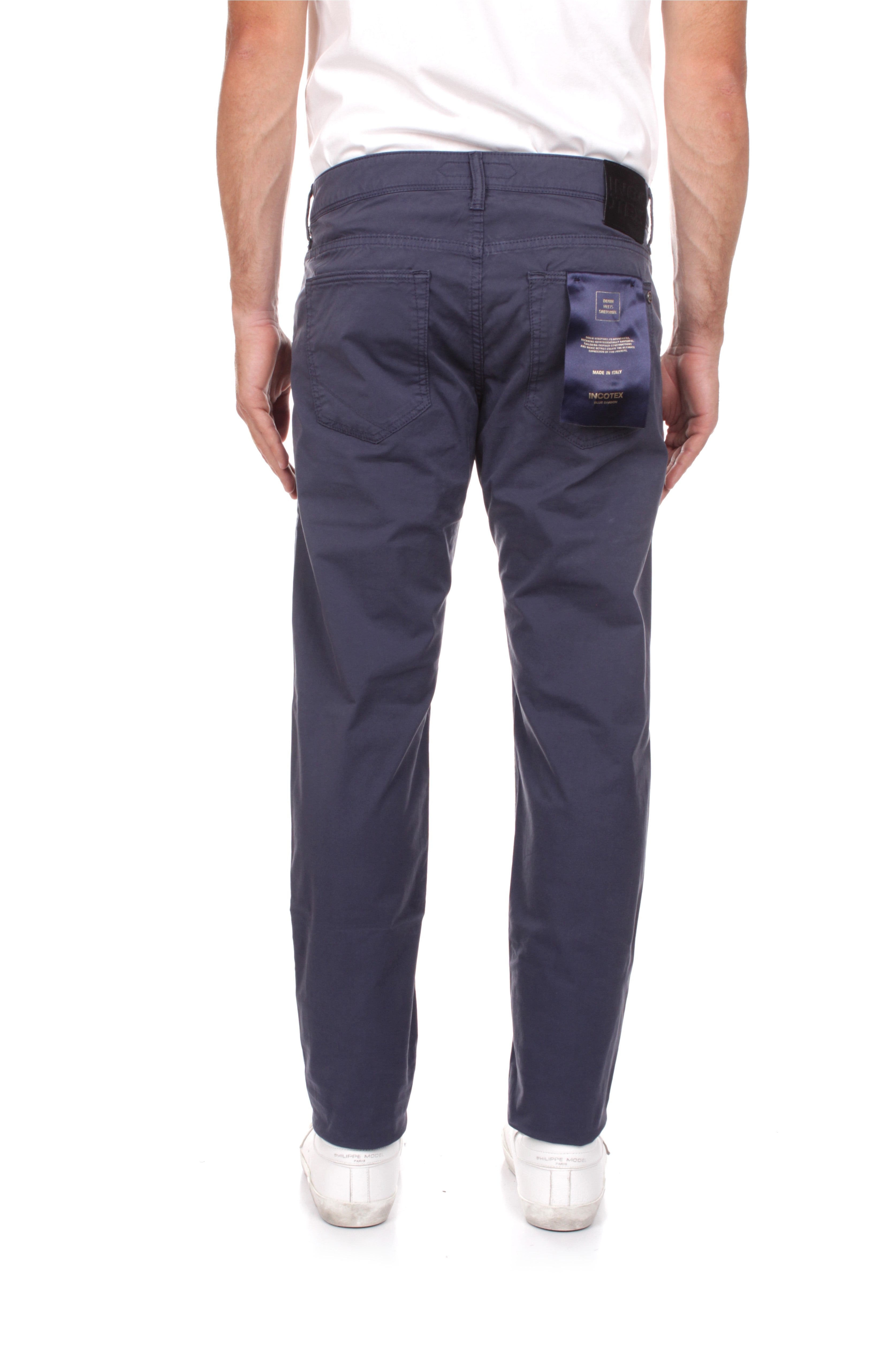 PANTALONI Blu Incotex Blue Division