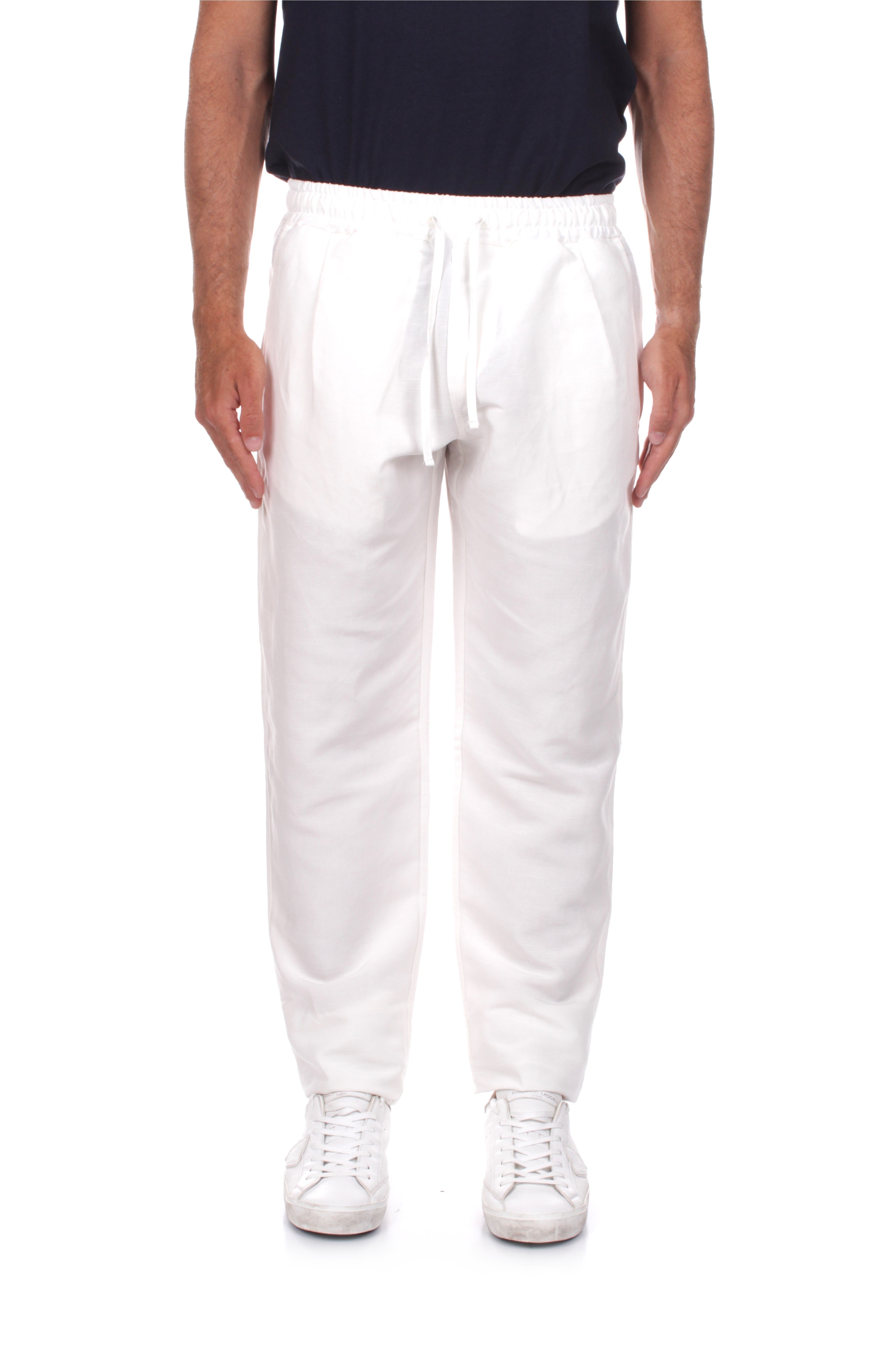 PANTALONI Bianco Sanvito