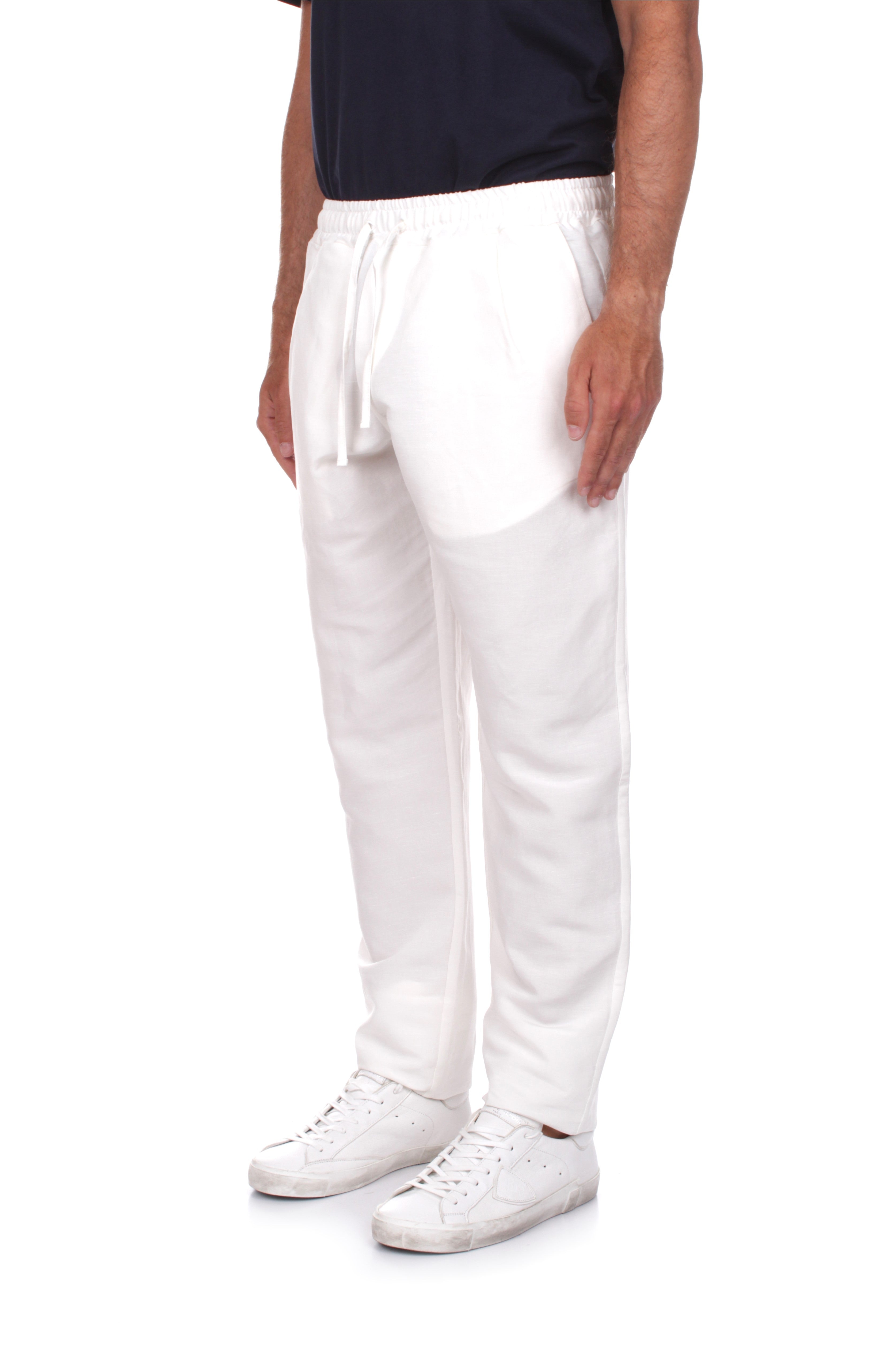 PANTALONI Bianco Sanvito