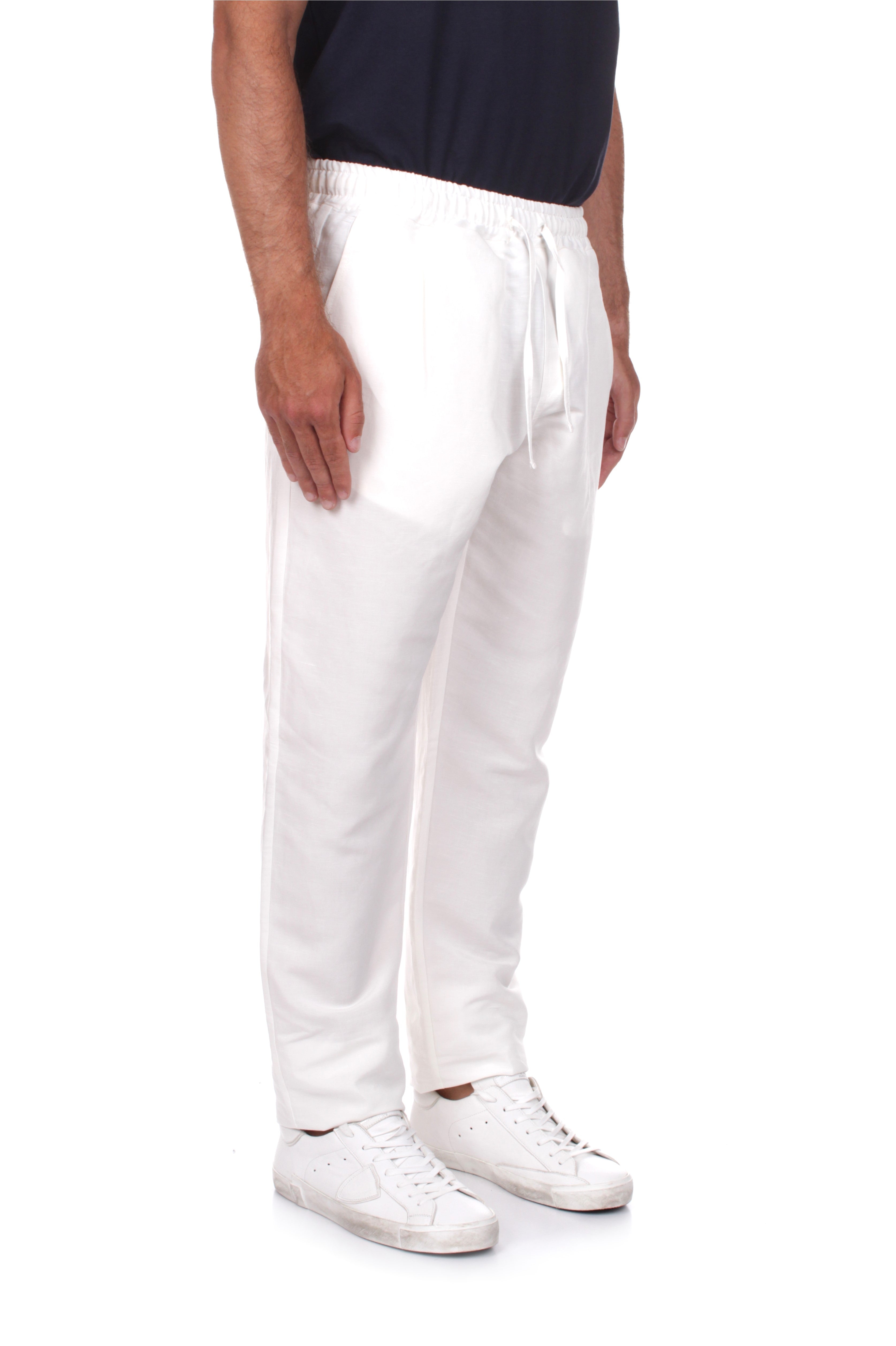 PANTALONI Bianco Sanvito