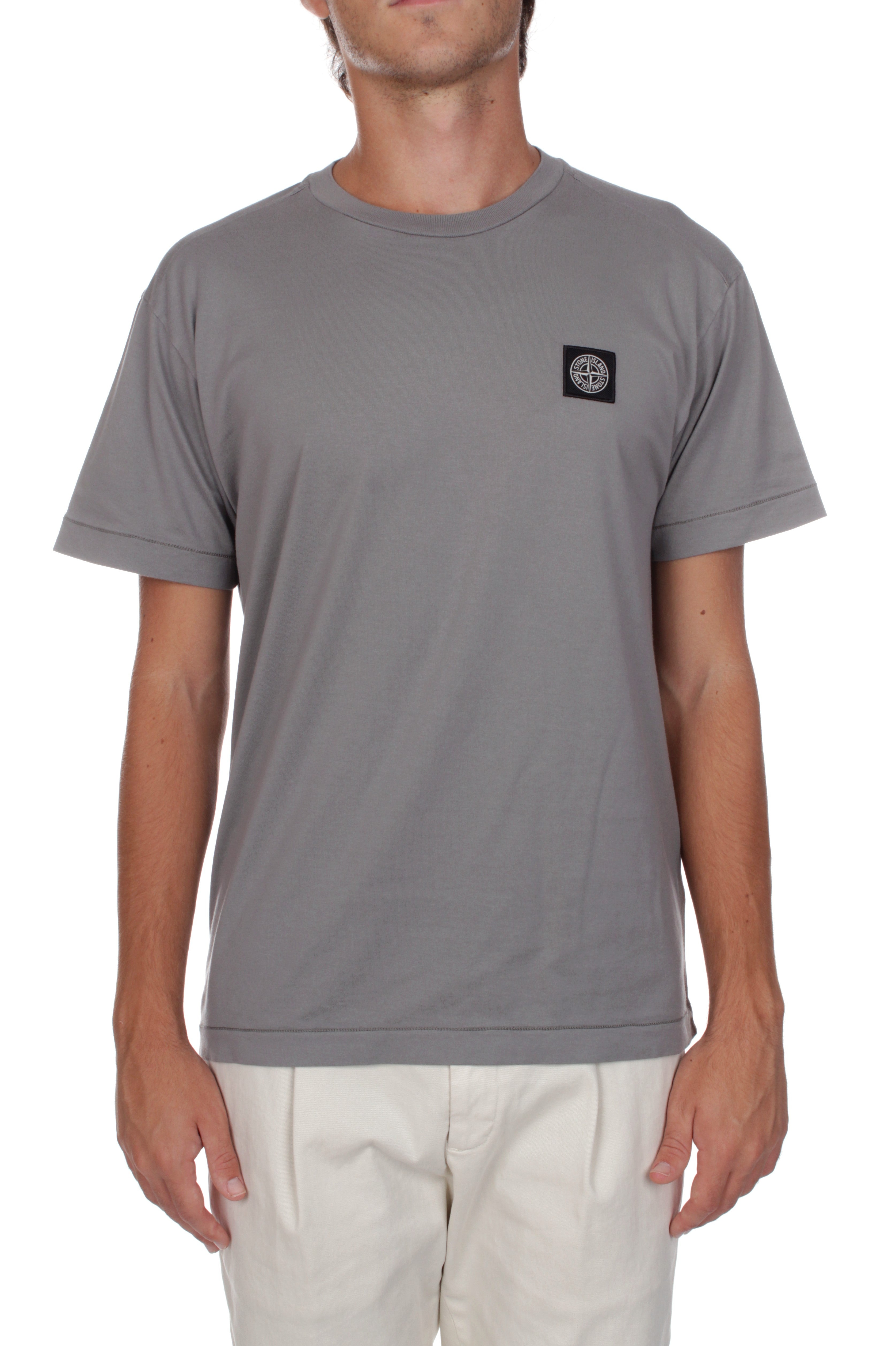 T-SHIRT Grigio Stone Island