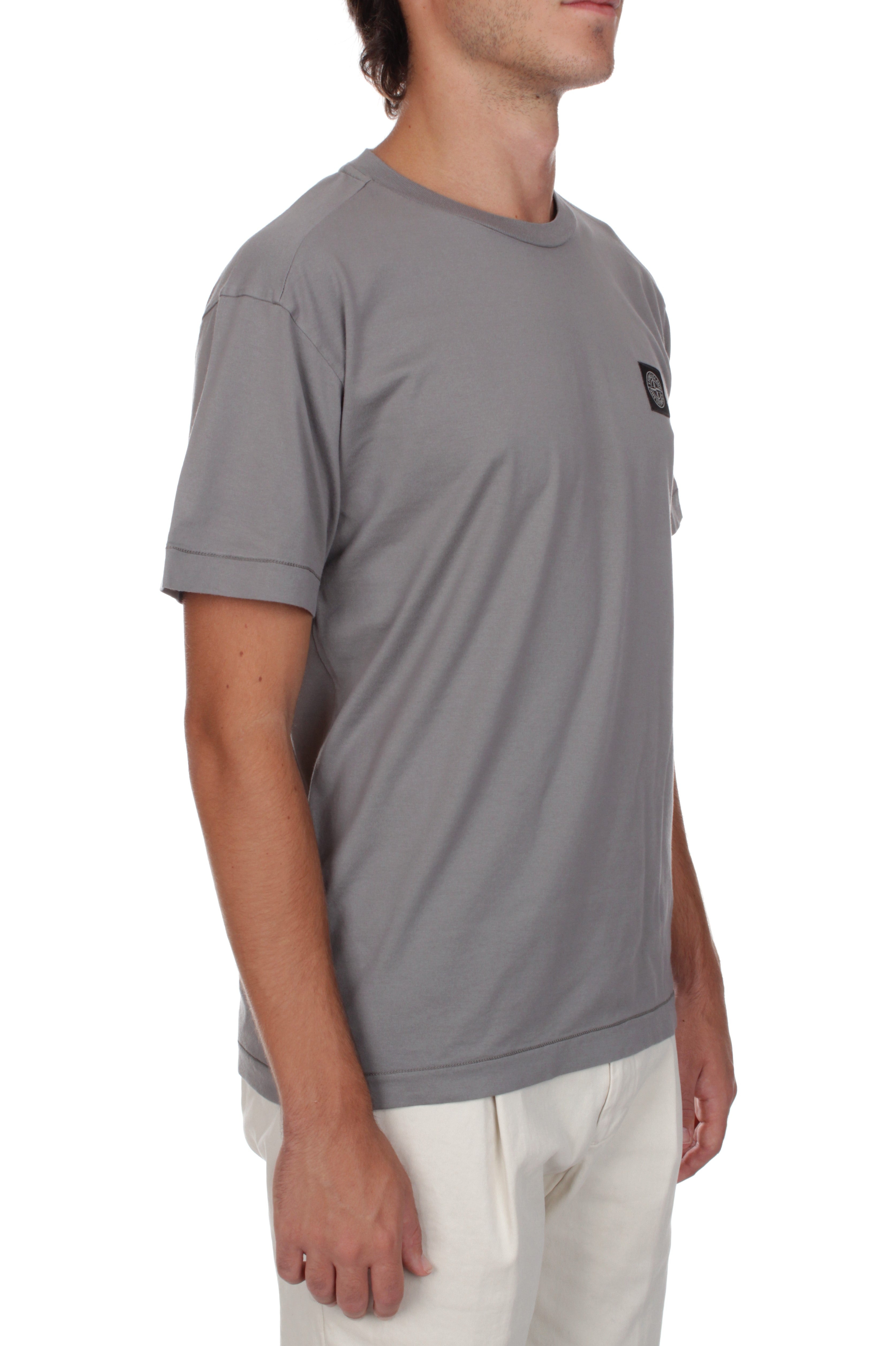 T-SHIRT Grigio Stone Island