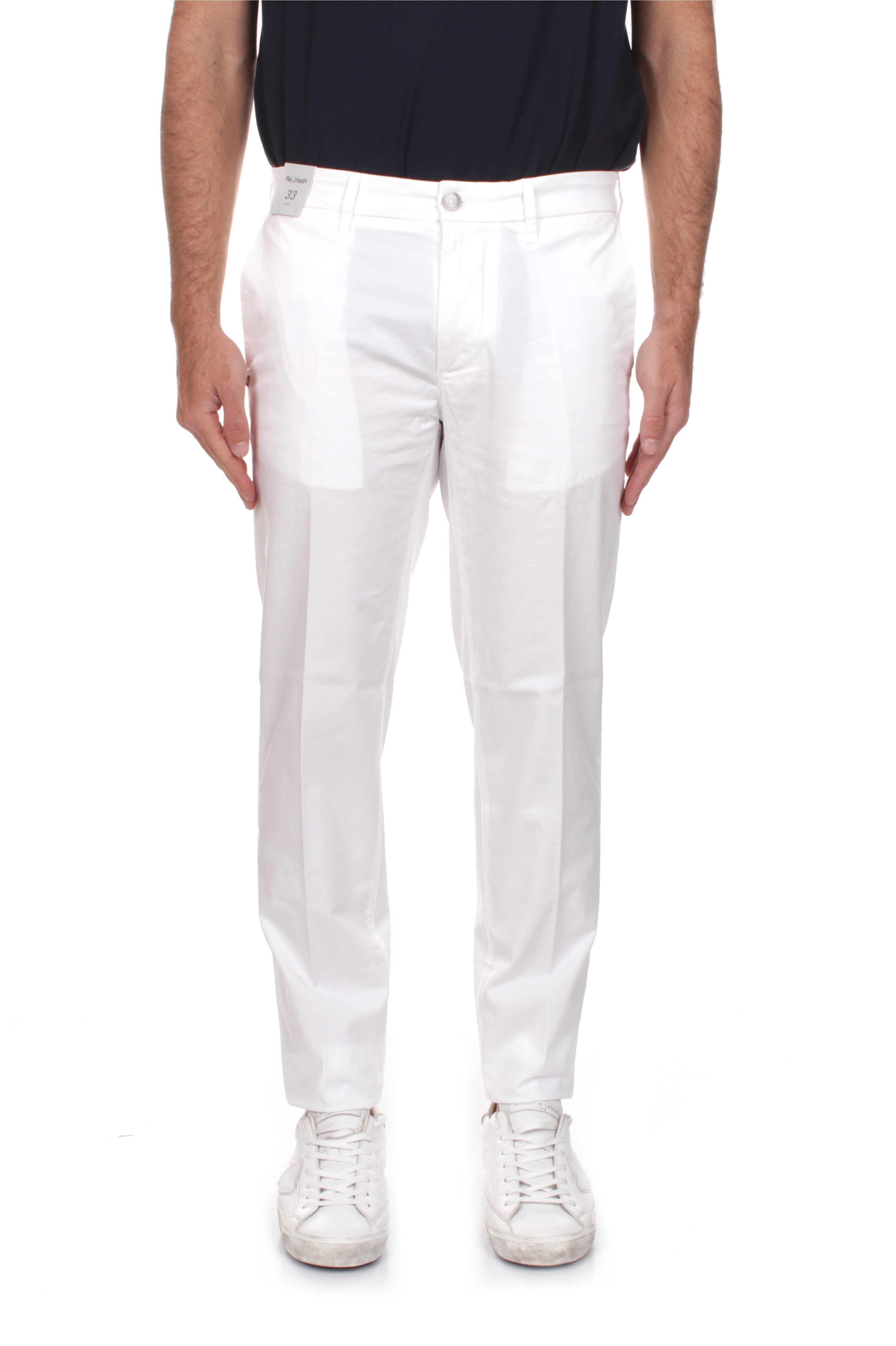 PANTALONI Bianco Re-hash