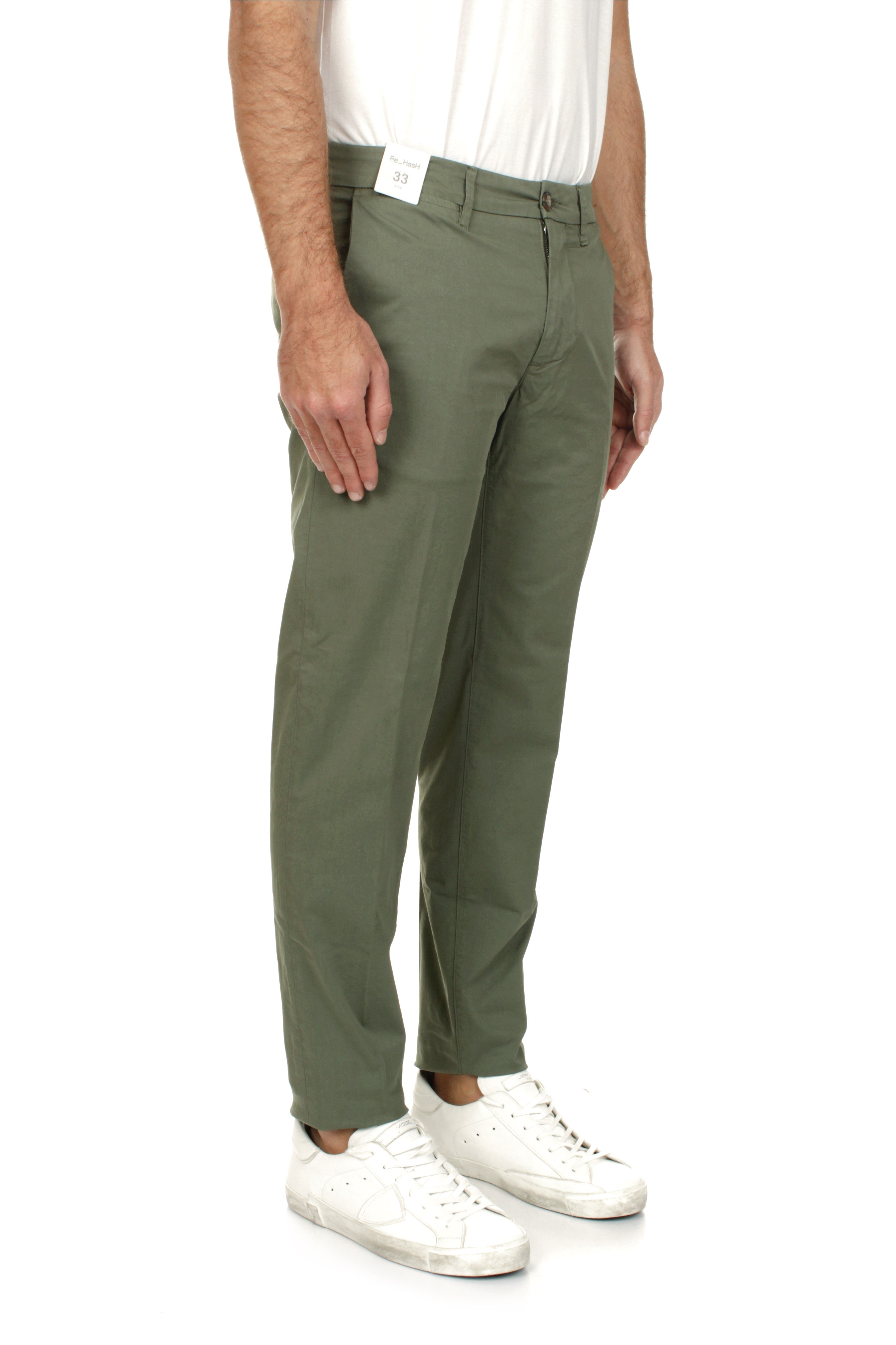 PANTALONI Verde Re-hash