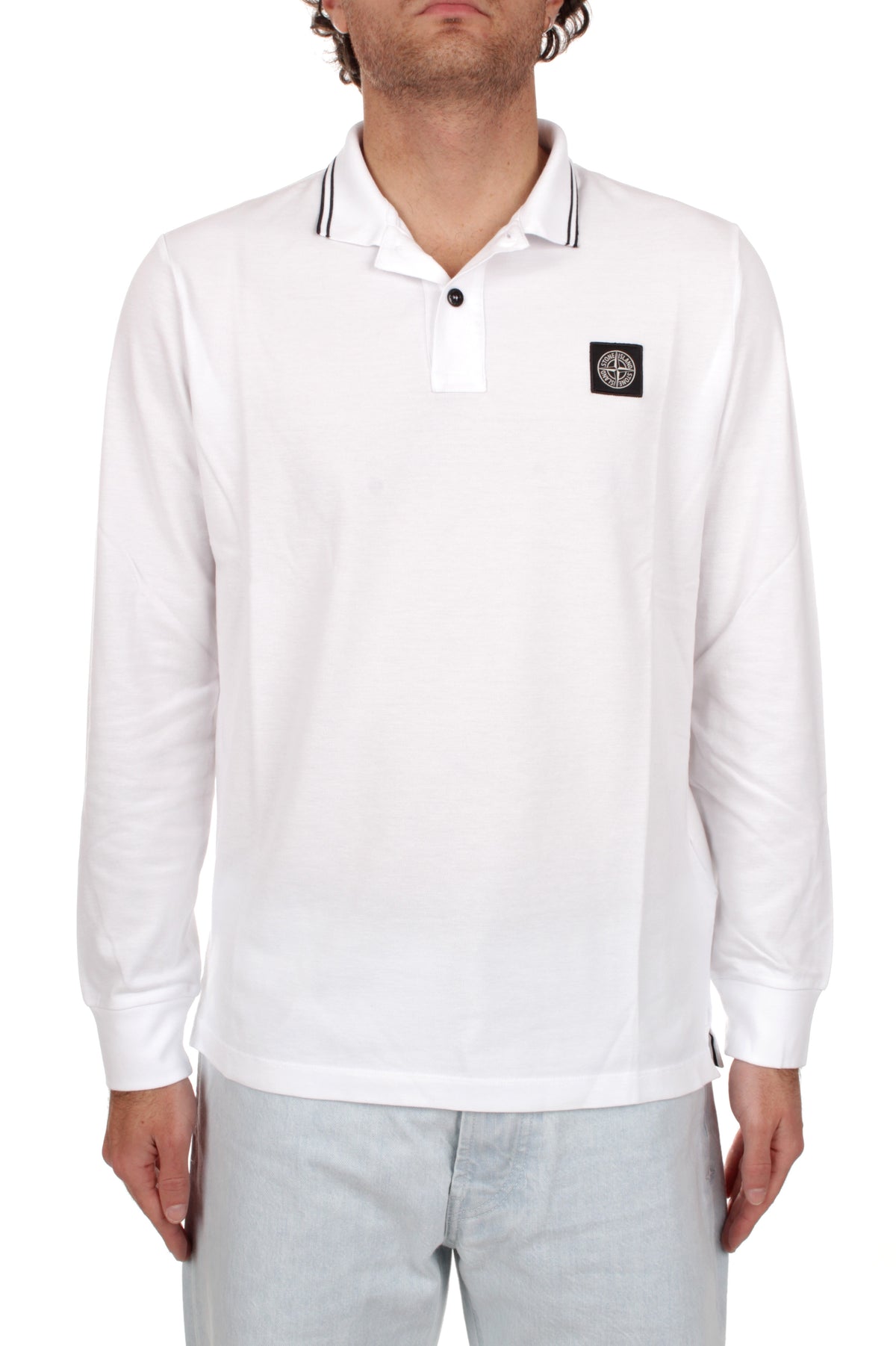 POLO Bianco Stone Island