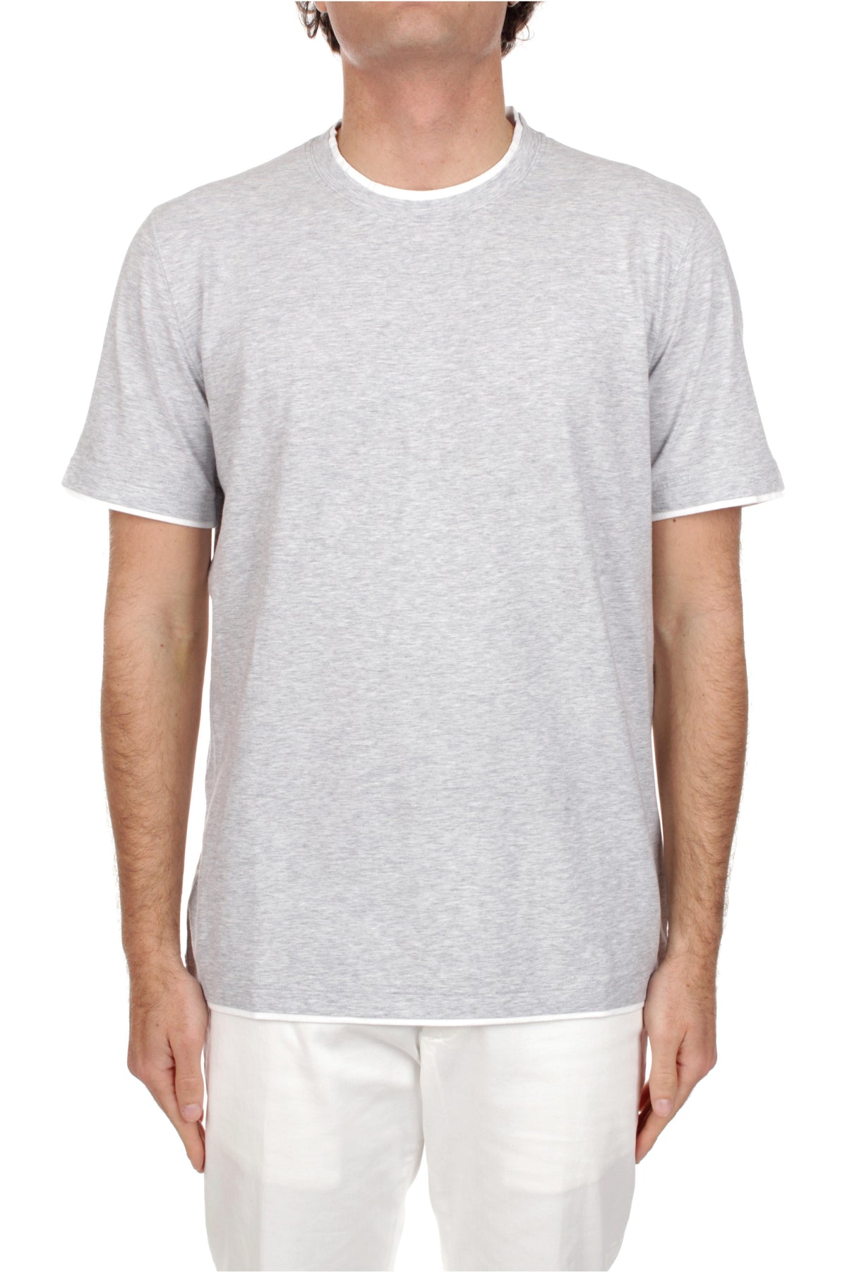 T-SHIRT Grigio Fedeli Cashmere