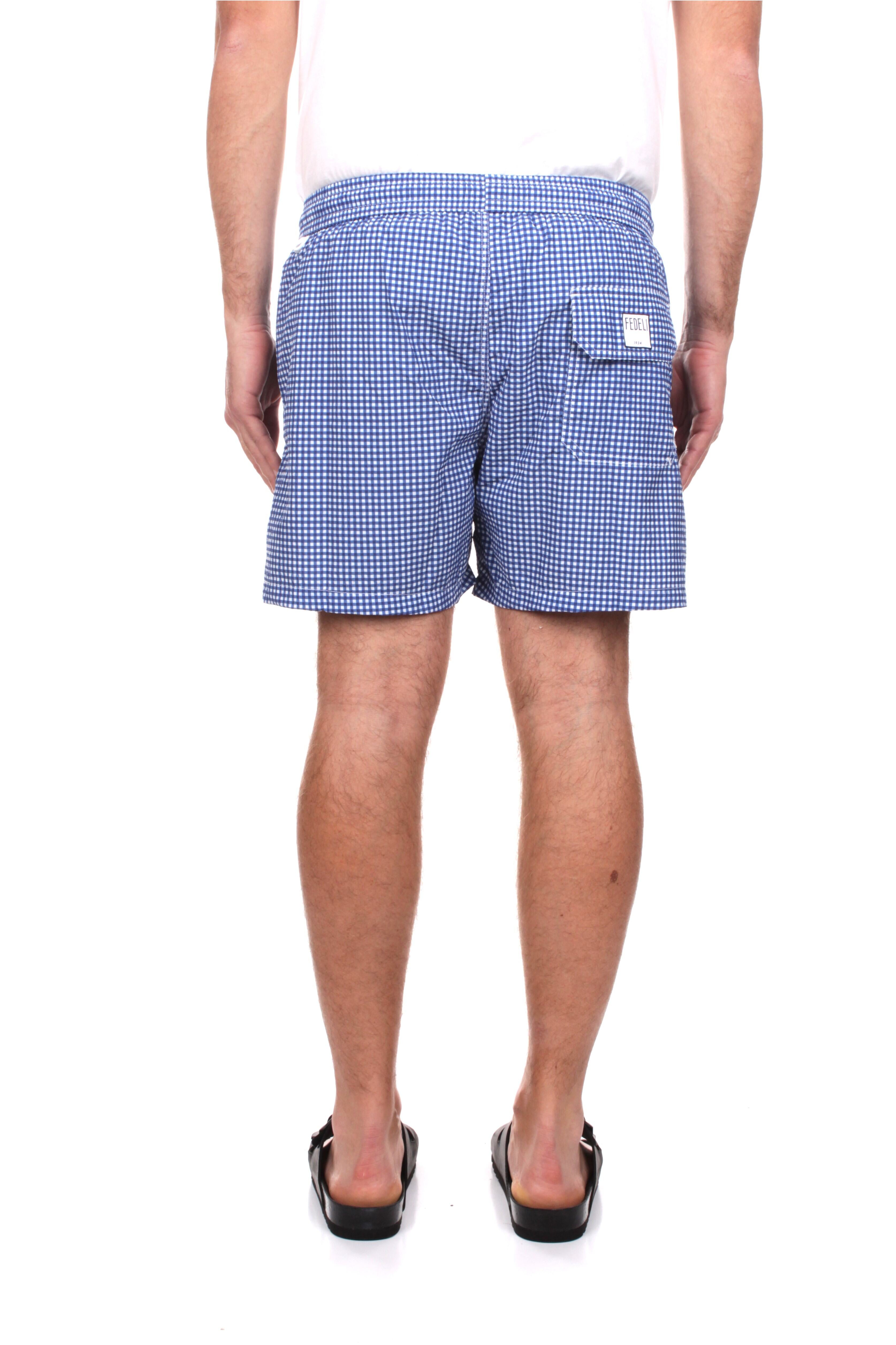BOXER MARE Blu Fedeli Cashmere