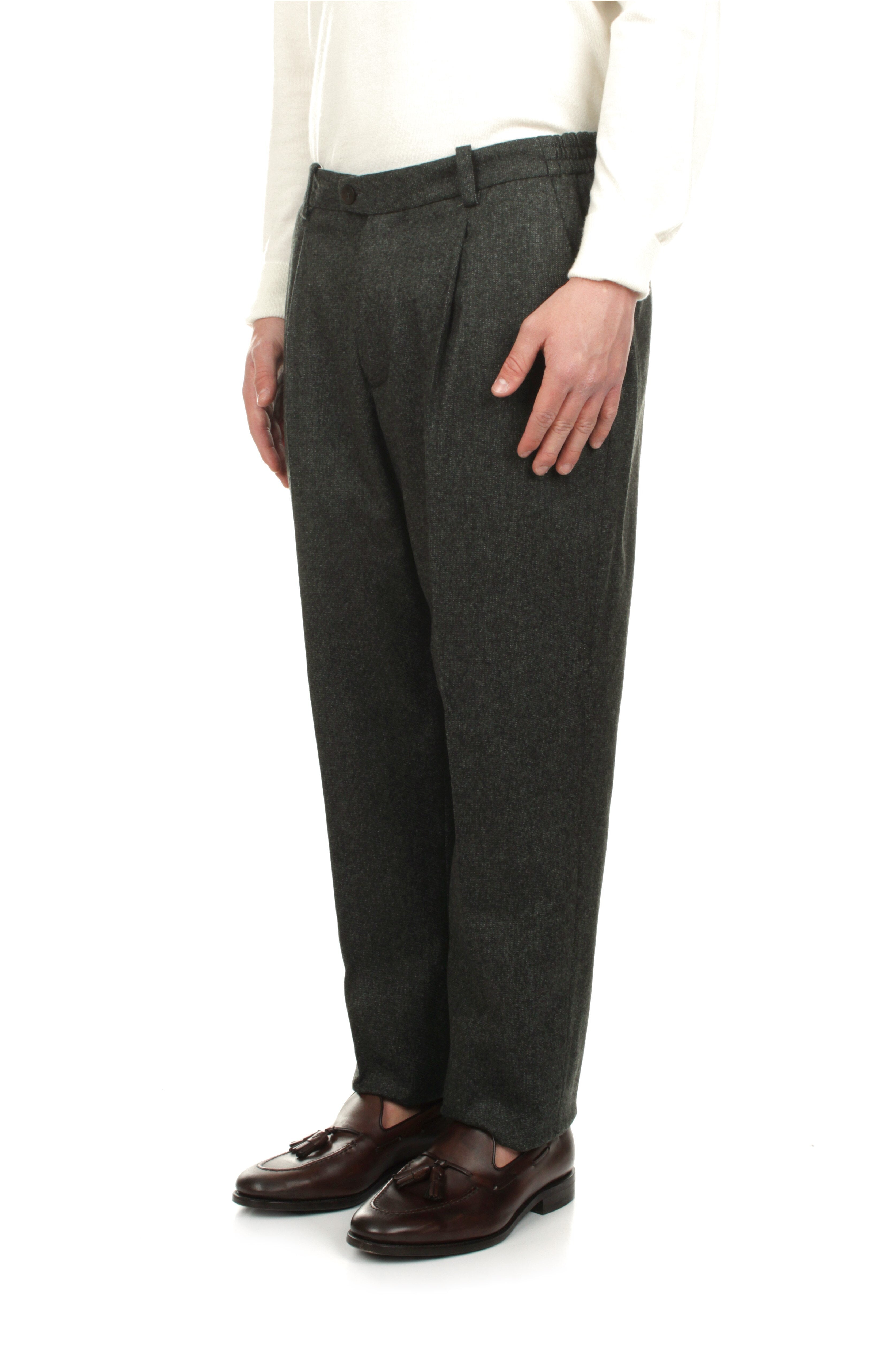 PANTALONI Verde Devore' Incipit