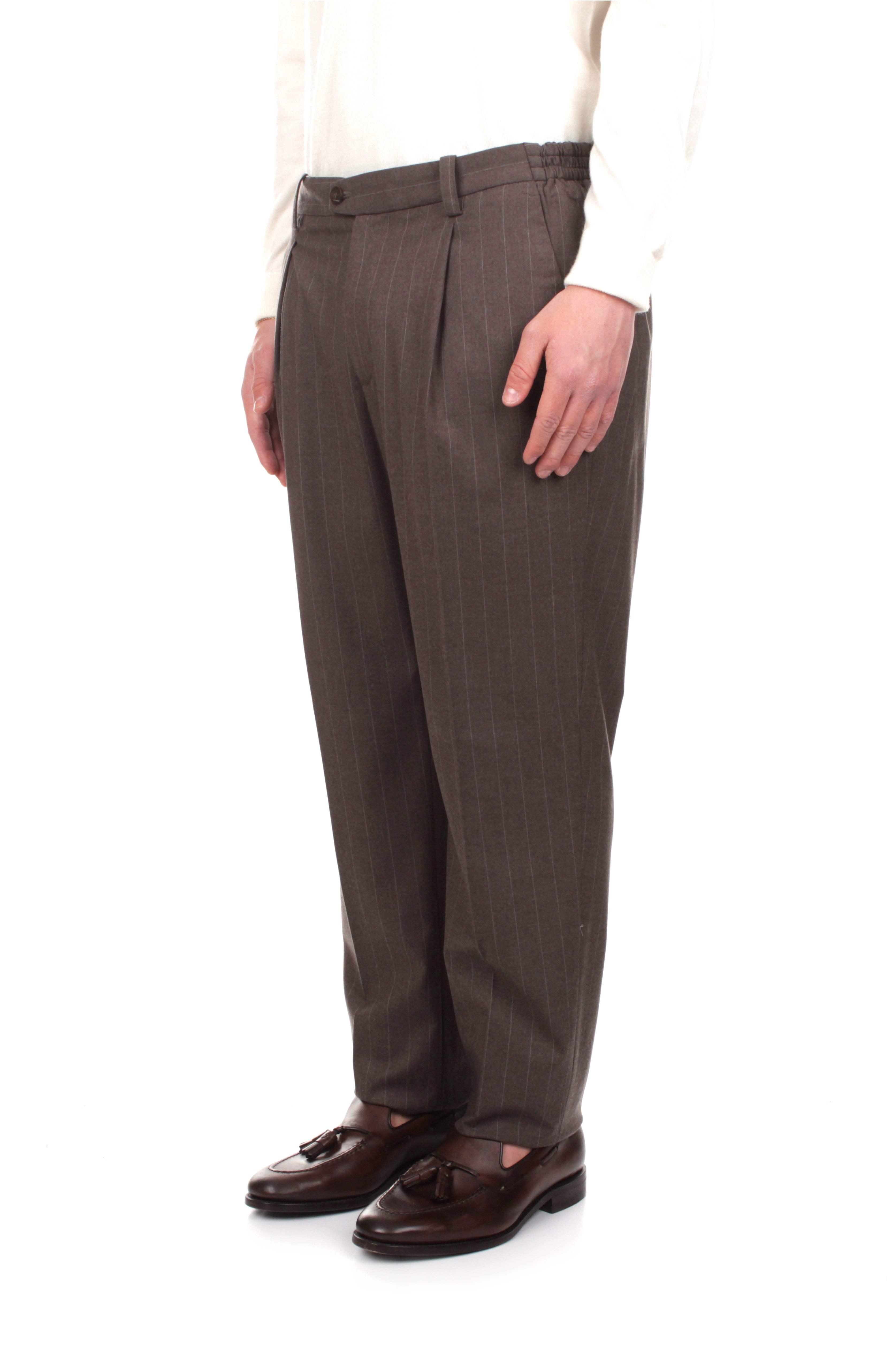 PANTALONI Marrone Devore' Incipit