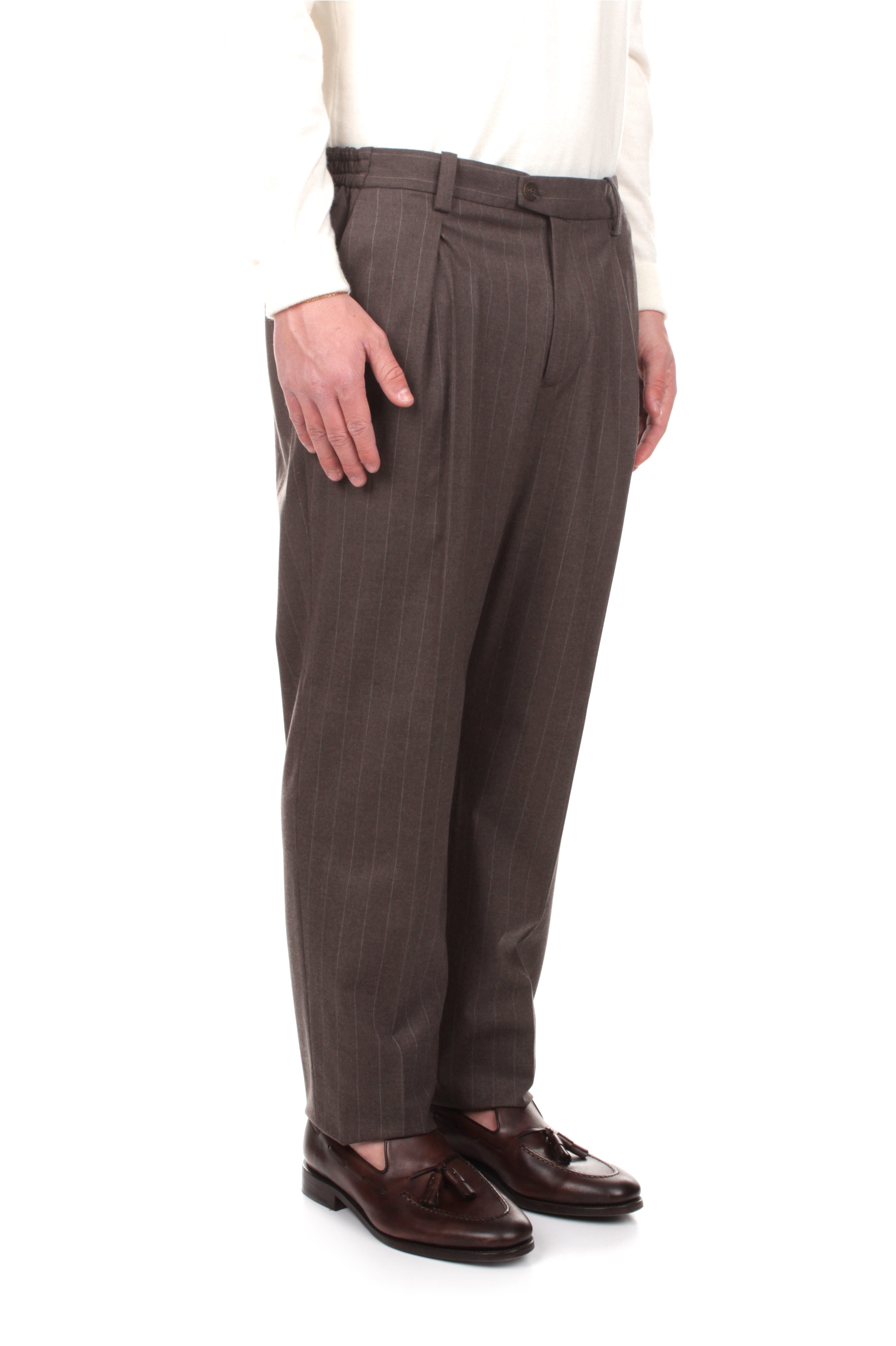 PANTALONI Marrone Devore' Incipit