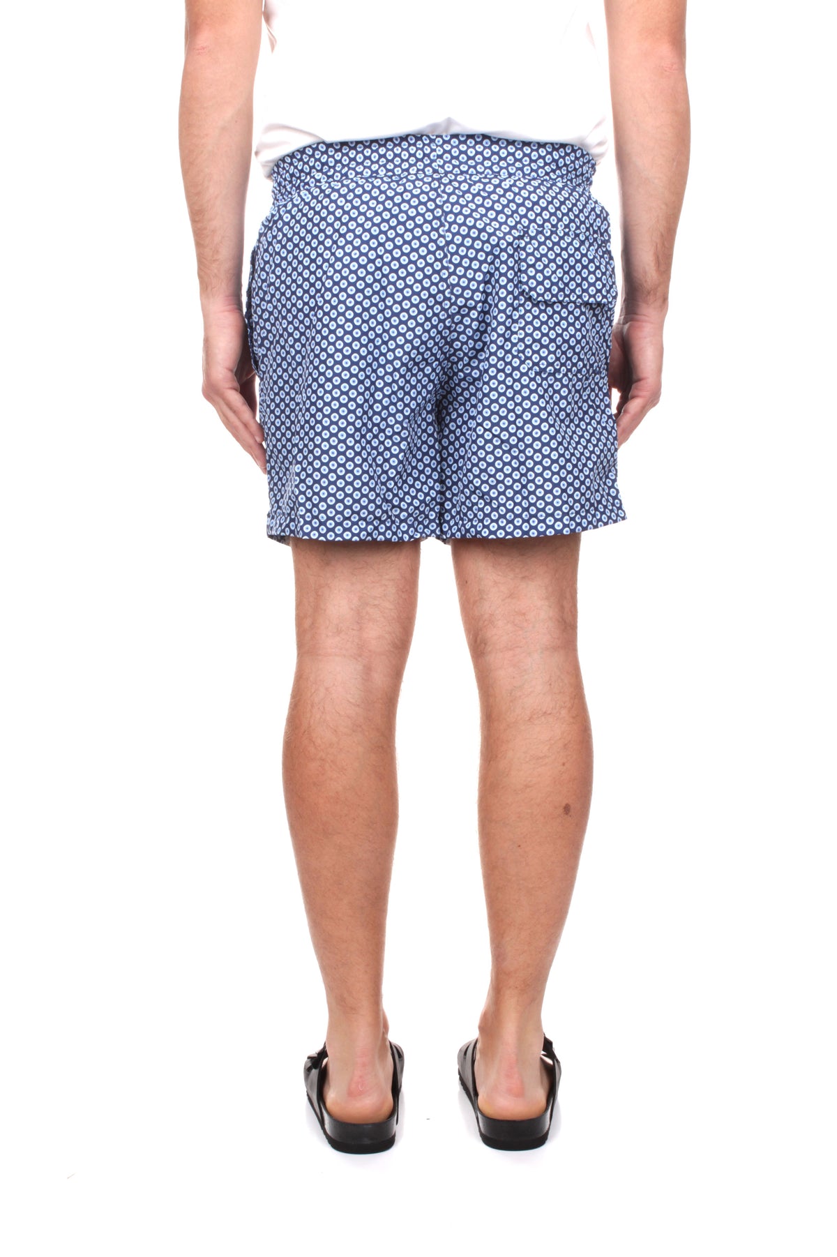 BOXER MARE Blu Sanvito