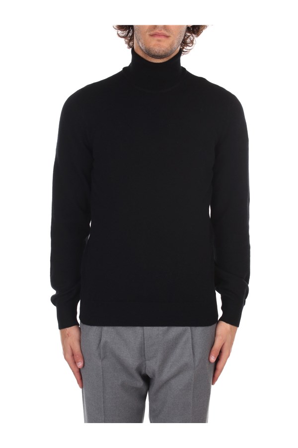 Fedeli Cashmere Turtleneck sweaters Black