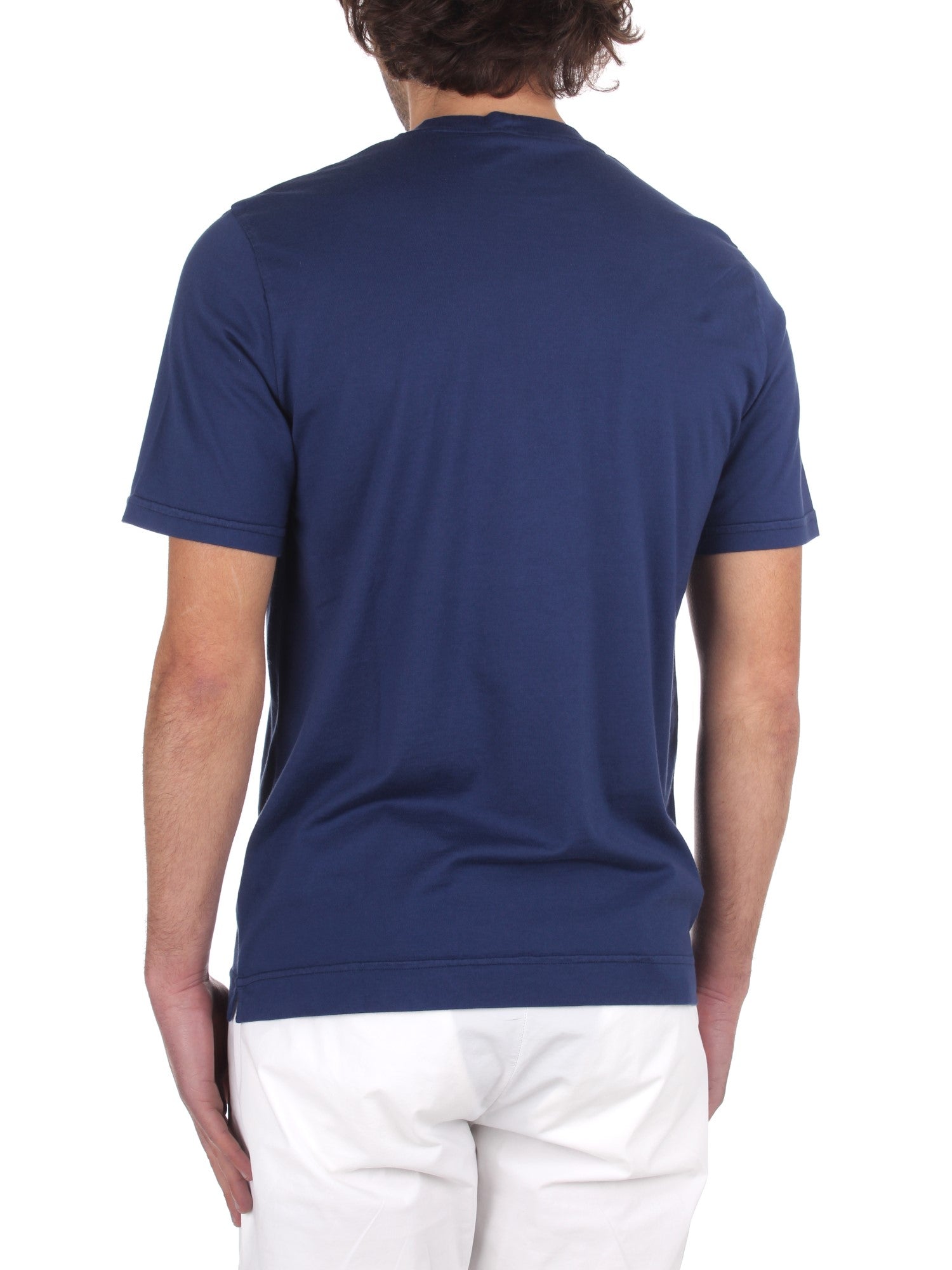 T-SHIRT Blu Fedeli Cashmere