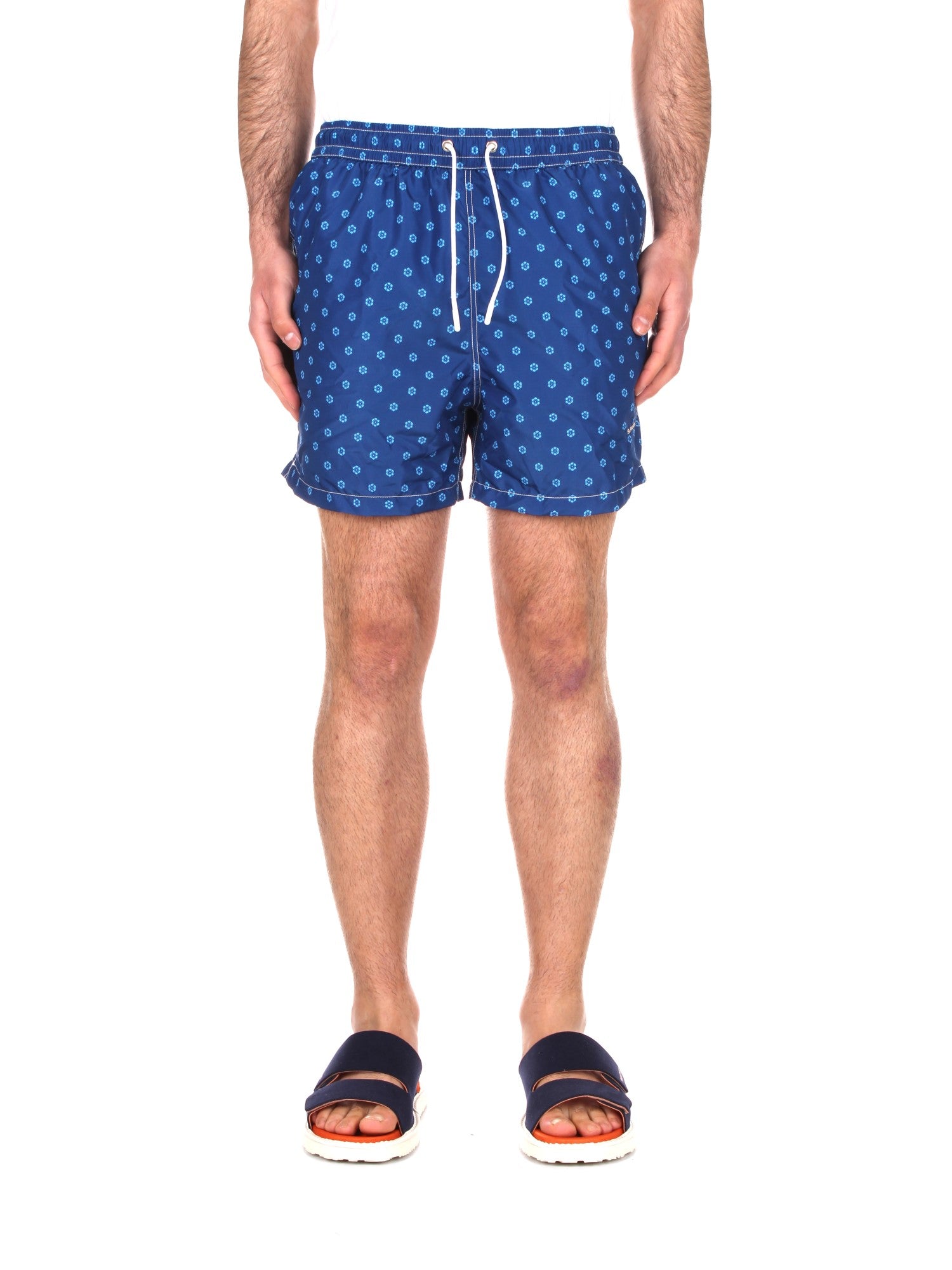 BOXER MARE Blu Sanvito