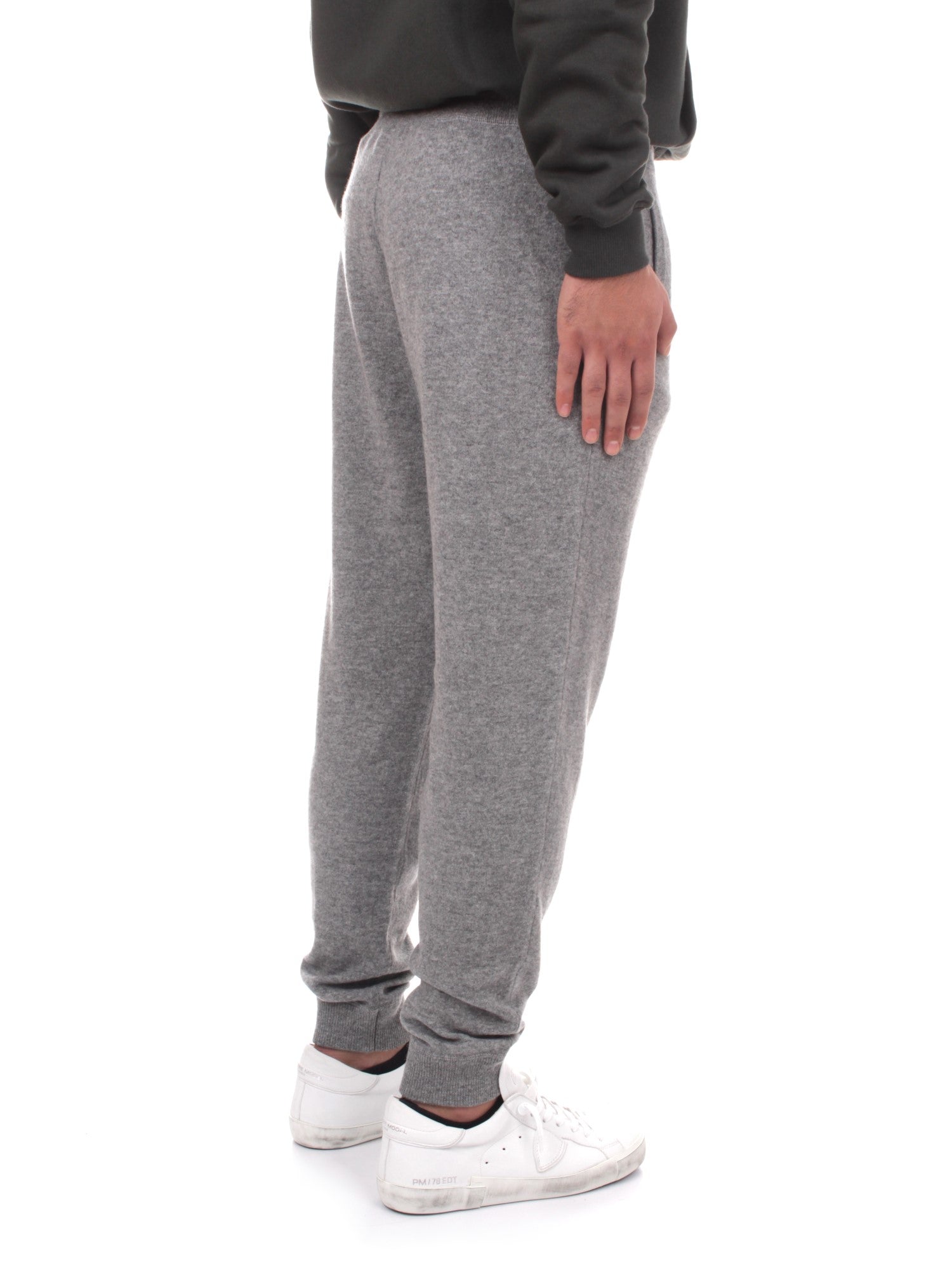 PANTALONI TUTA Grigio Bramani Cashmere