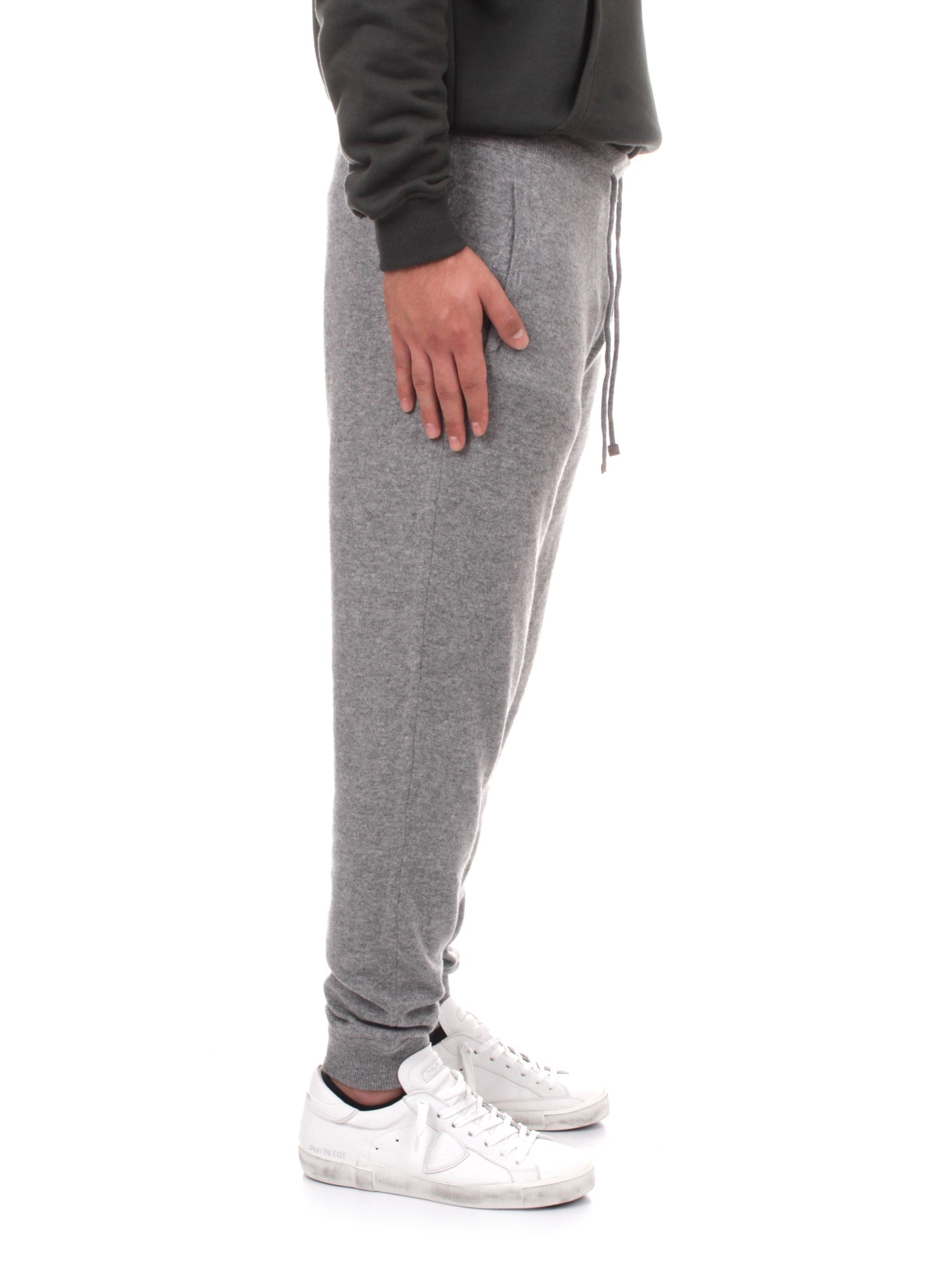 PANTALONI TUTA Grigio Bramani Cashmere