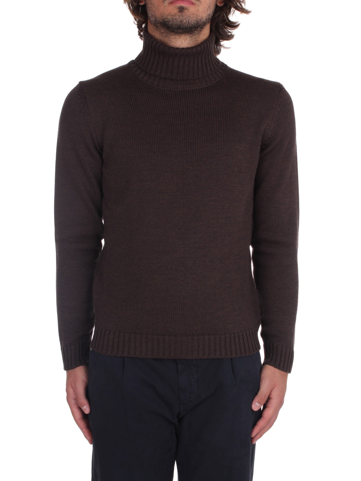 ZANONE TURTLENECK SWEATER DARK BROWN Z2874 – Michi D'Amato