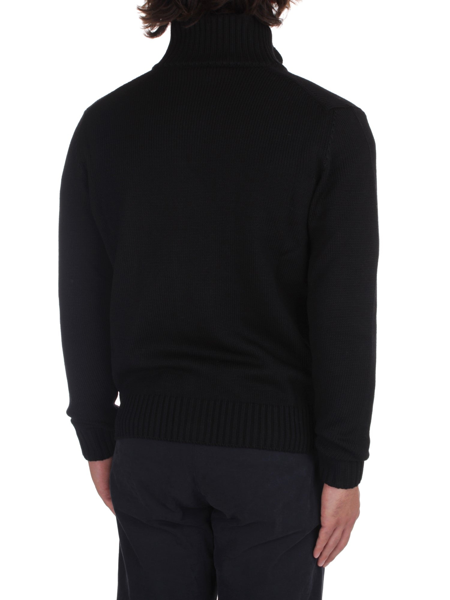 ZANONE CARDIGAN SWEATER BLACK Z0015 – Michi D'Amato