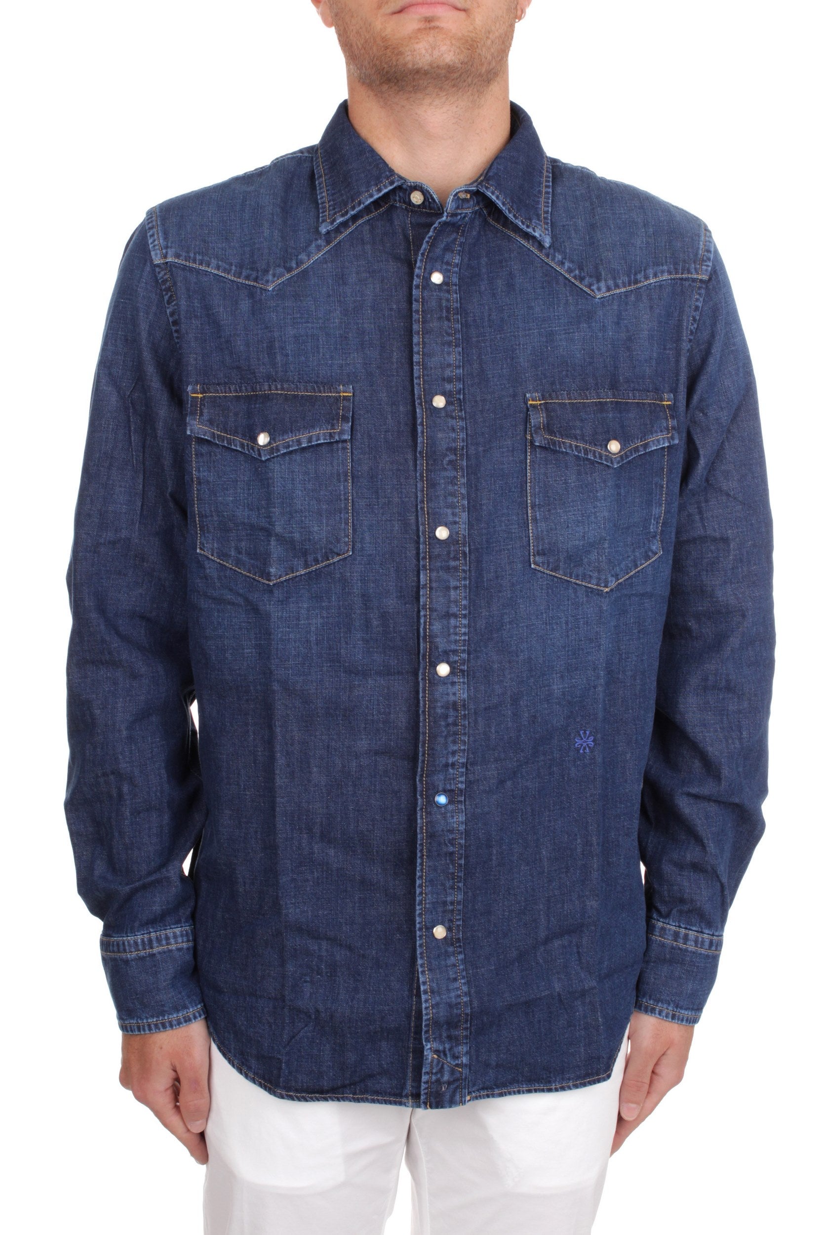 CAMICIA DENIM JACOB COHEN BLU 783D – Michi D'Amato