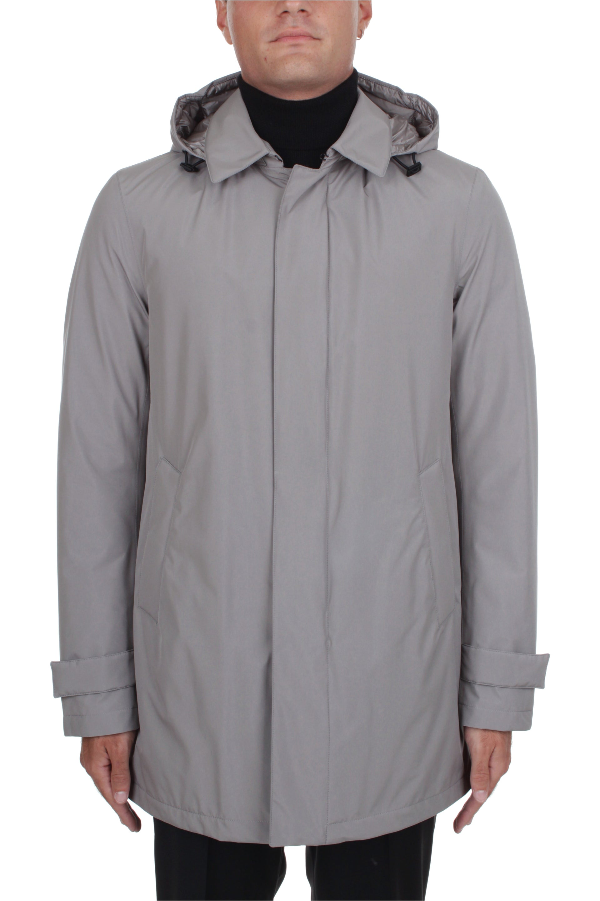 HERNO LAMINAR GORE 2LAYER RAINCOAT GREY 9436 – Michi D'Amato