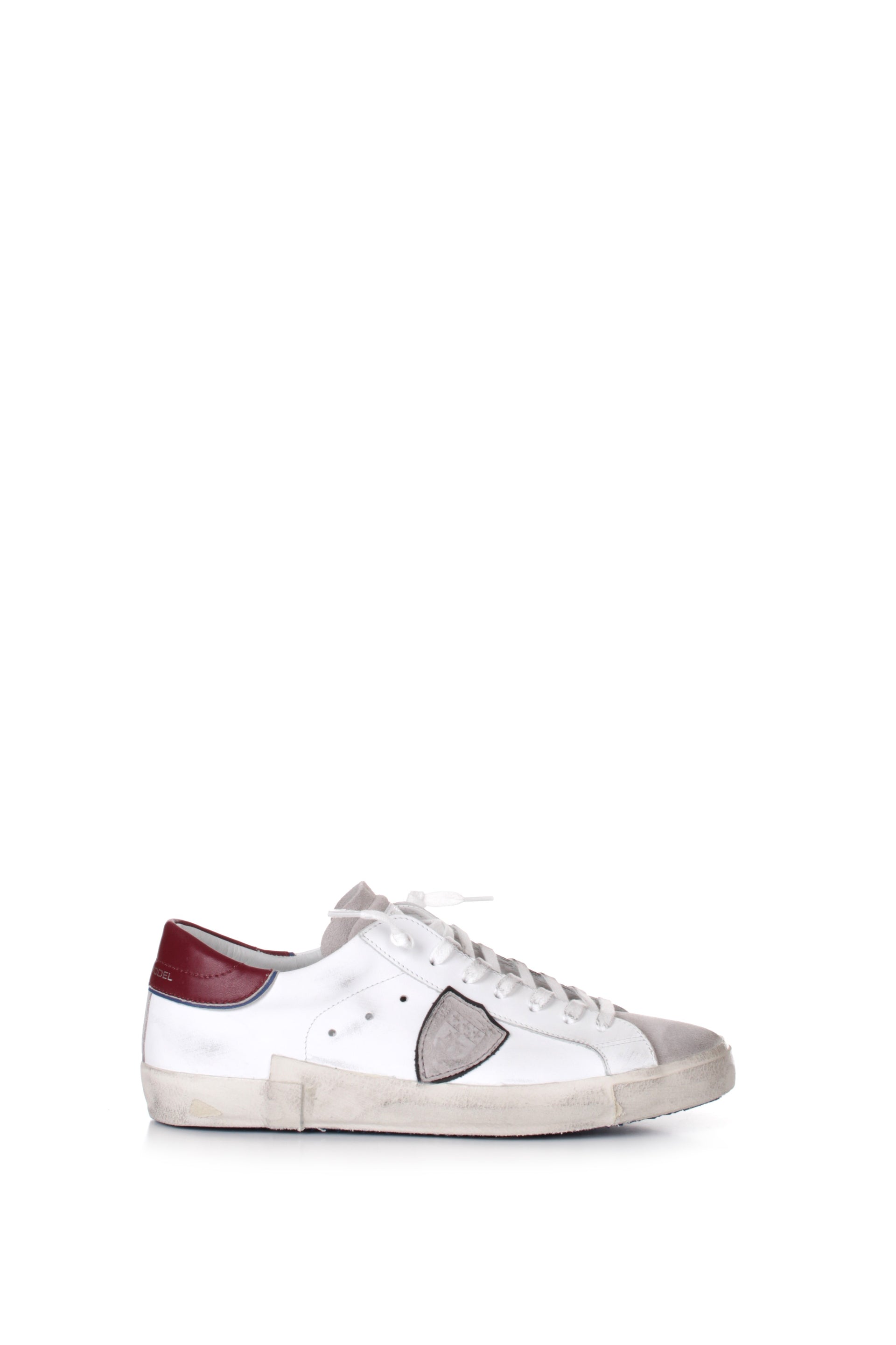 PHILIPPE MODEL PRSX LOW SNEAKERS WHITE BORDEAUX VV05 – Michi D'Amato