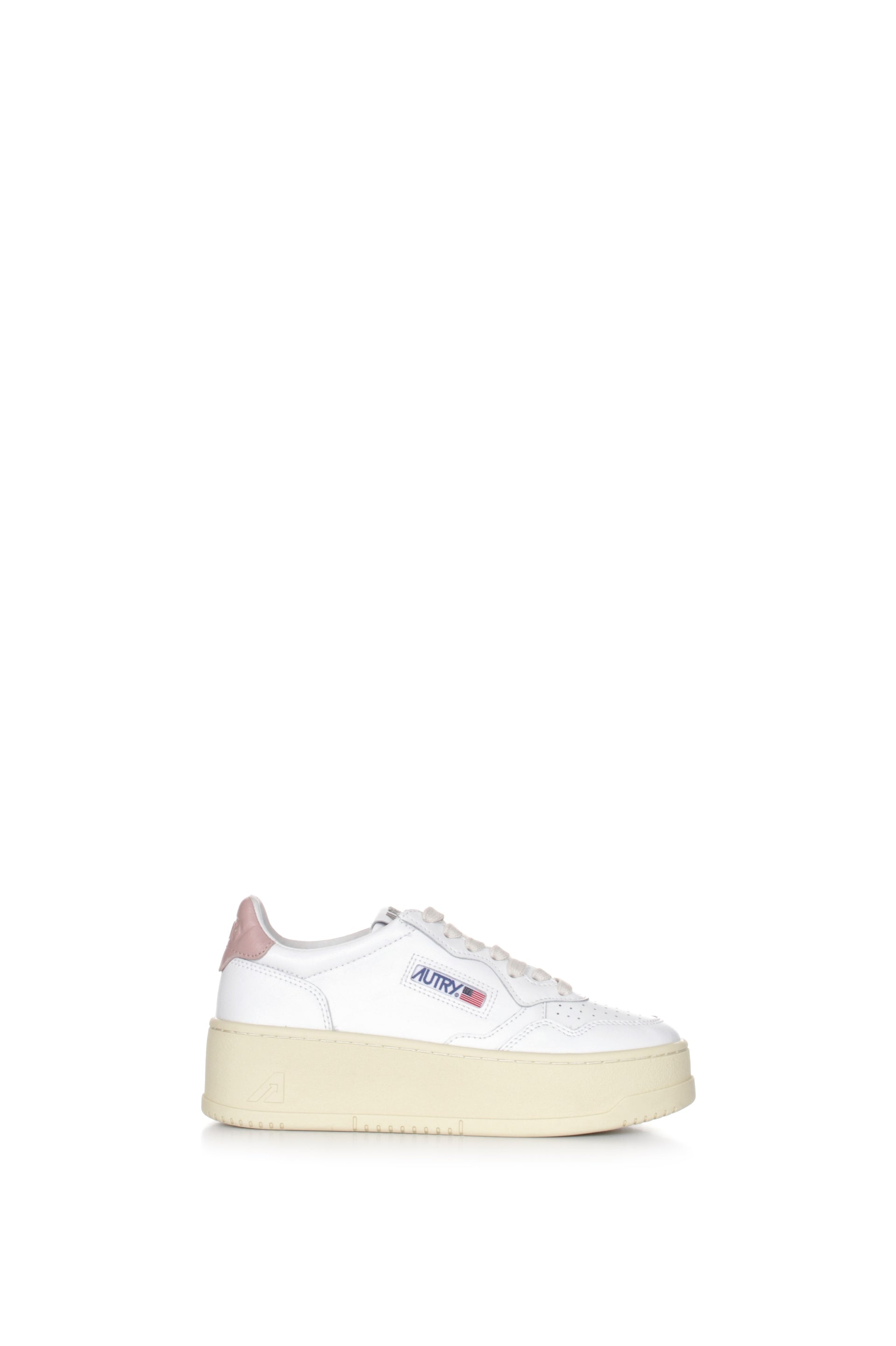 AUTRY PLATFORM LOW SNEAKERS WHITE PINK – Michi D'Amato